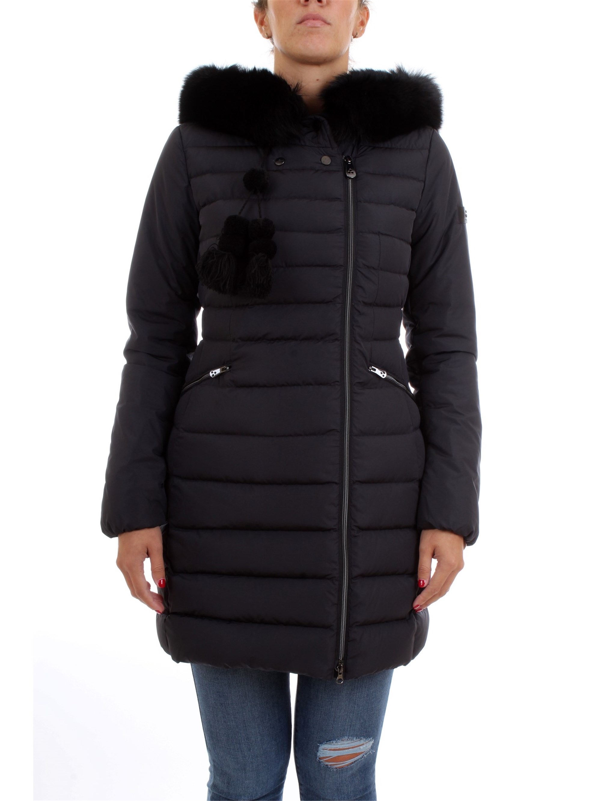 PEUTEREY PED3039 Black Clothing Woman Duvet PEUTEREY PED3039 Black Clothing Woman Duvet