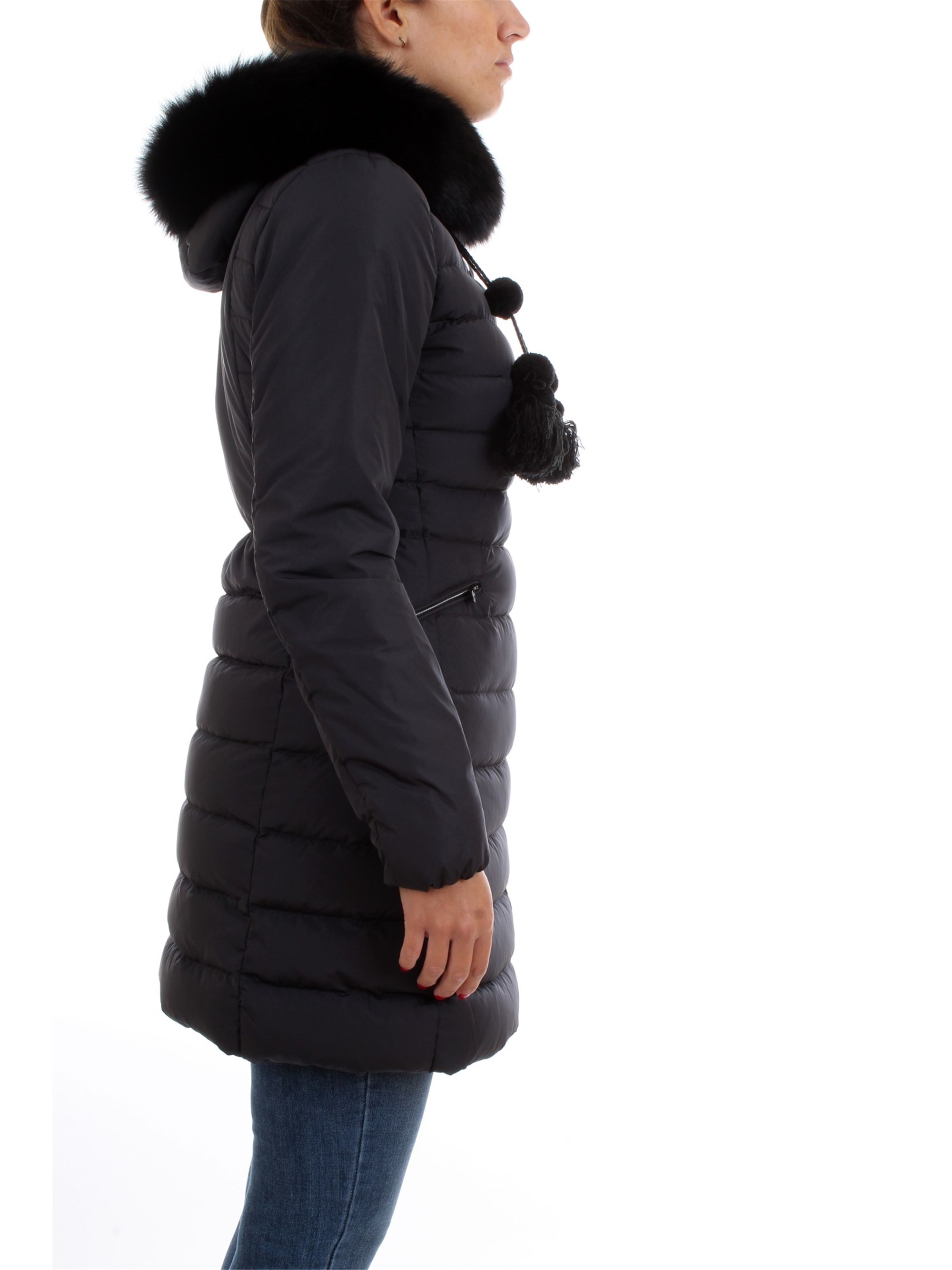 PEUTEREY PED3039 Black Clothing Woman Duvet PEUTEREY PED3039 Black Clothing Woman Duvet