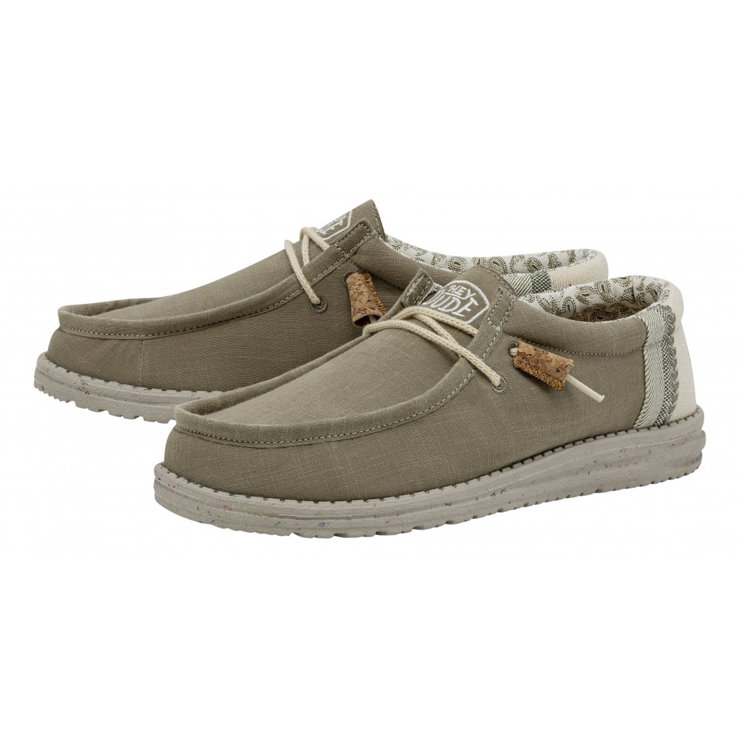 heydude 40015 Khaki green Shoes Man Slip On heydude 40015 Khaki green Shoes Man Slip On