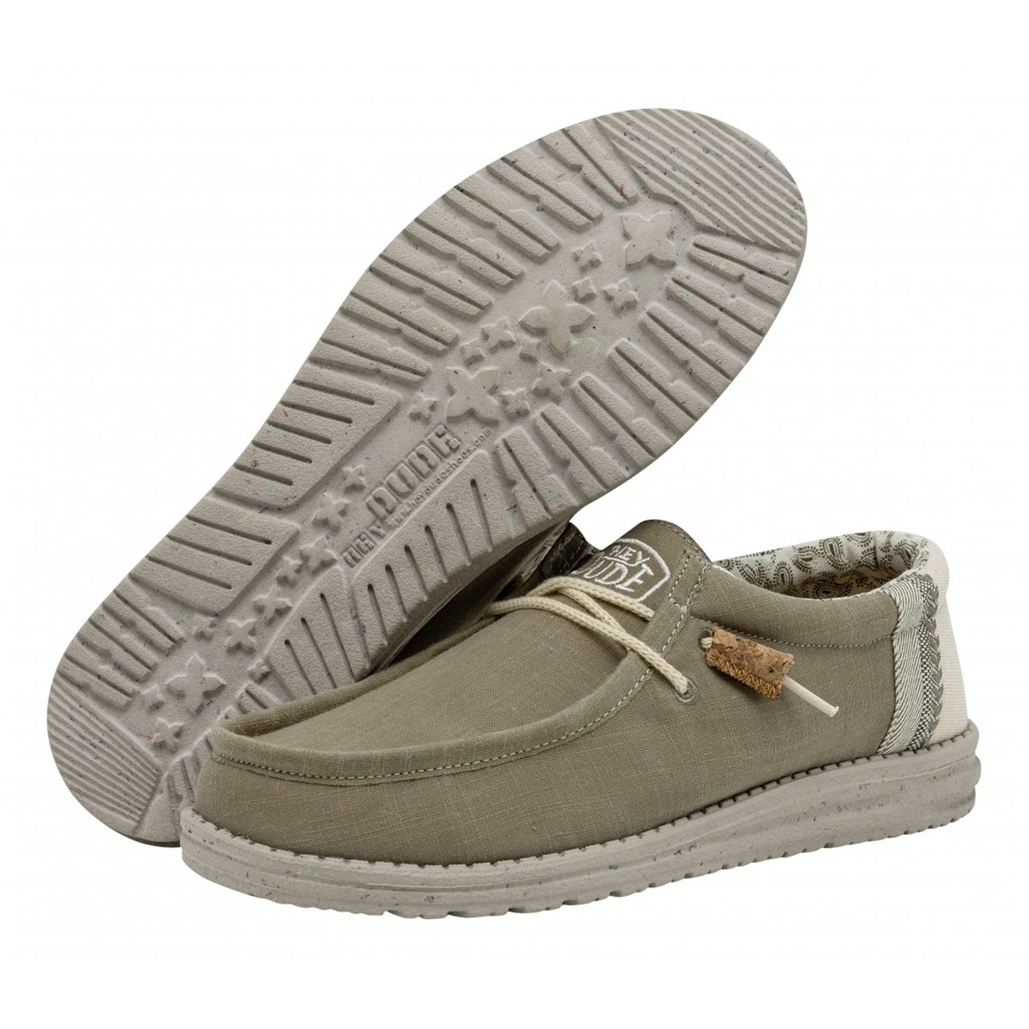 heydude 40015 Khaki green Shoes Man Slip On heydude 40015 Khaki green Shoes Man Slip On