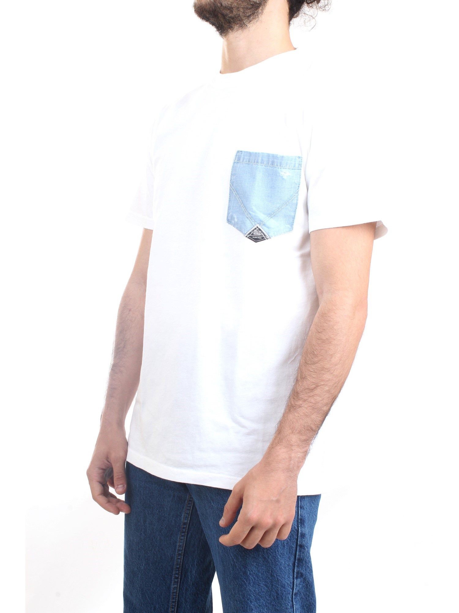 ROY ROGER'S P23RRU172CD55XXXX White Clothing Man T-Shirt/Polo ROY ROGER'S P23RRU172CD55XXXX White Clothing Man T-Shirt/Polo