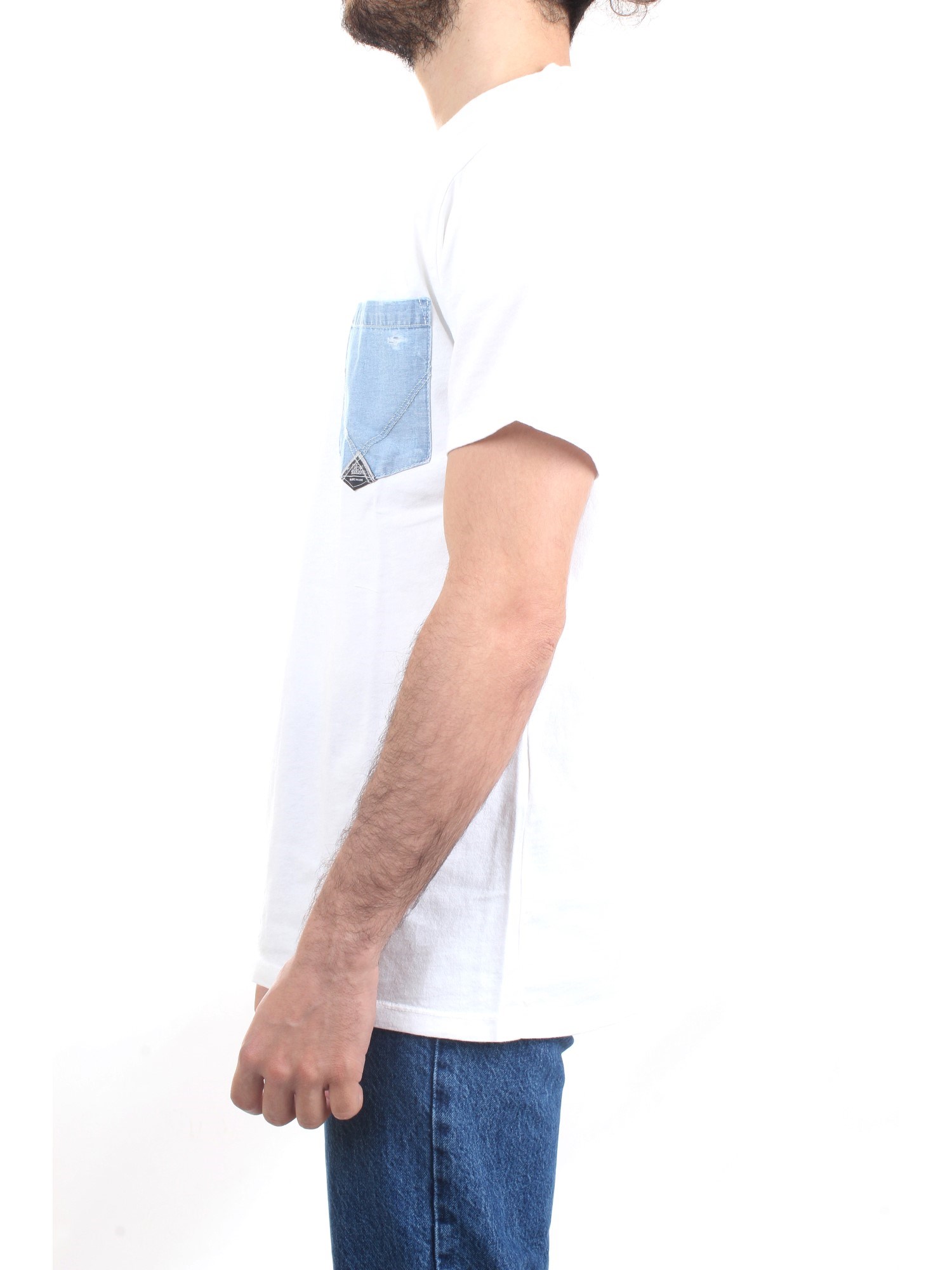 ROY ROGER'S P23RRU172CD55XXXX White Clothing Man T-Shirt/Polo ROY ROGER'S P23RRU172CD55XXXX White Clothing Man T-Shirt/Polo