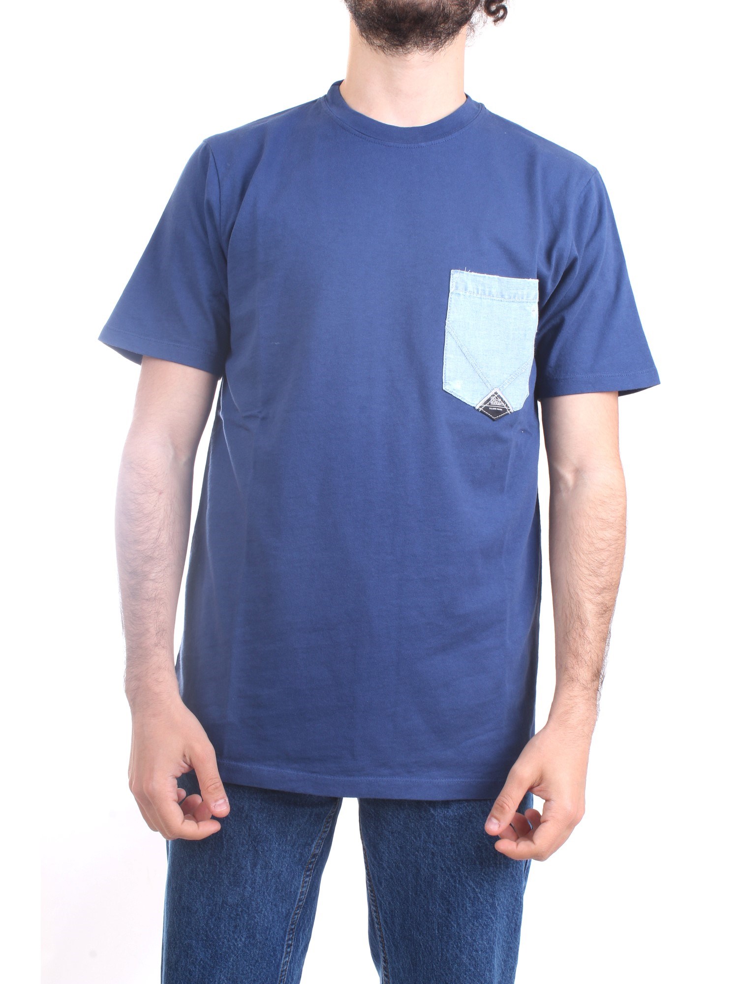 ROY ROGER'S P23RRU172CD55XXXX Blue Clothing Man T-Shirt/Polo ROY ROGER'S P23RRU172CD55XXXX Blue Clothing Man T-Shirt/Polo