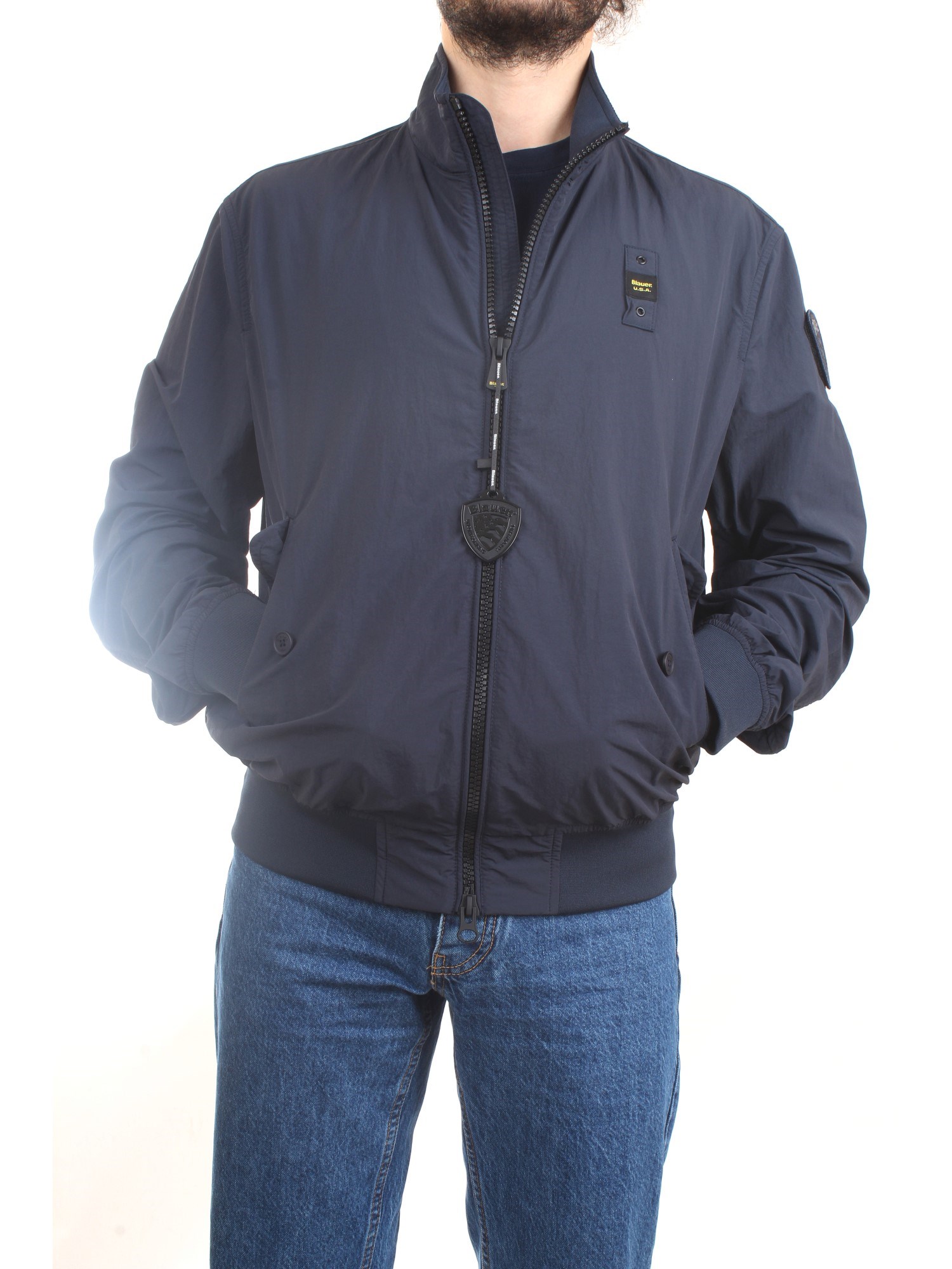 Blauer 23SBLUC04112006535 Blue Clothing Man Jacket Blauer 23SBLUC04112006535 Blue Clothing Man Jacket