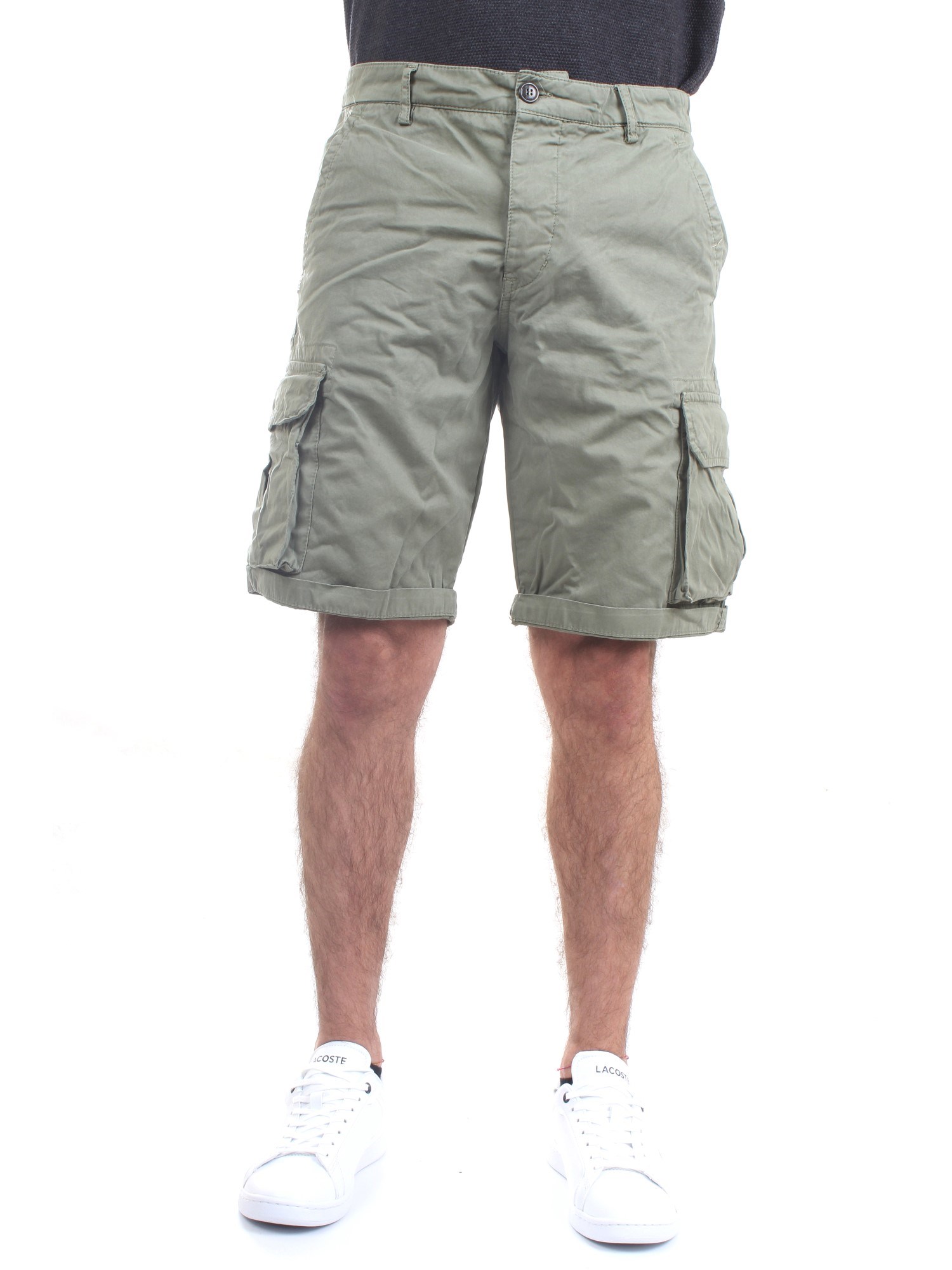 40 Weft NICK 1187 Green Clothing Man Shorts 40 Weft NICK 1187 Green Clothing Man Shorts
