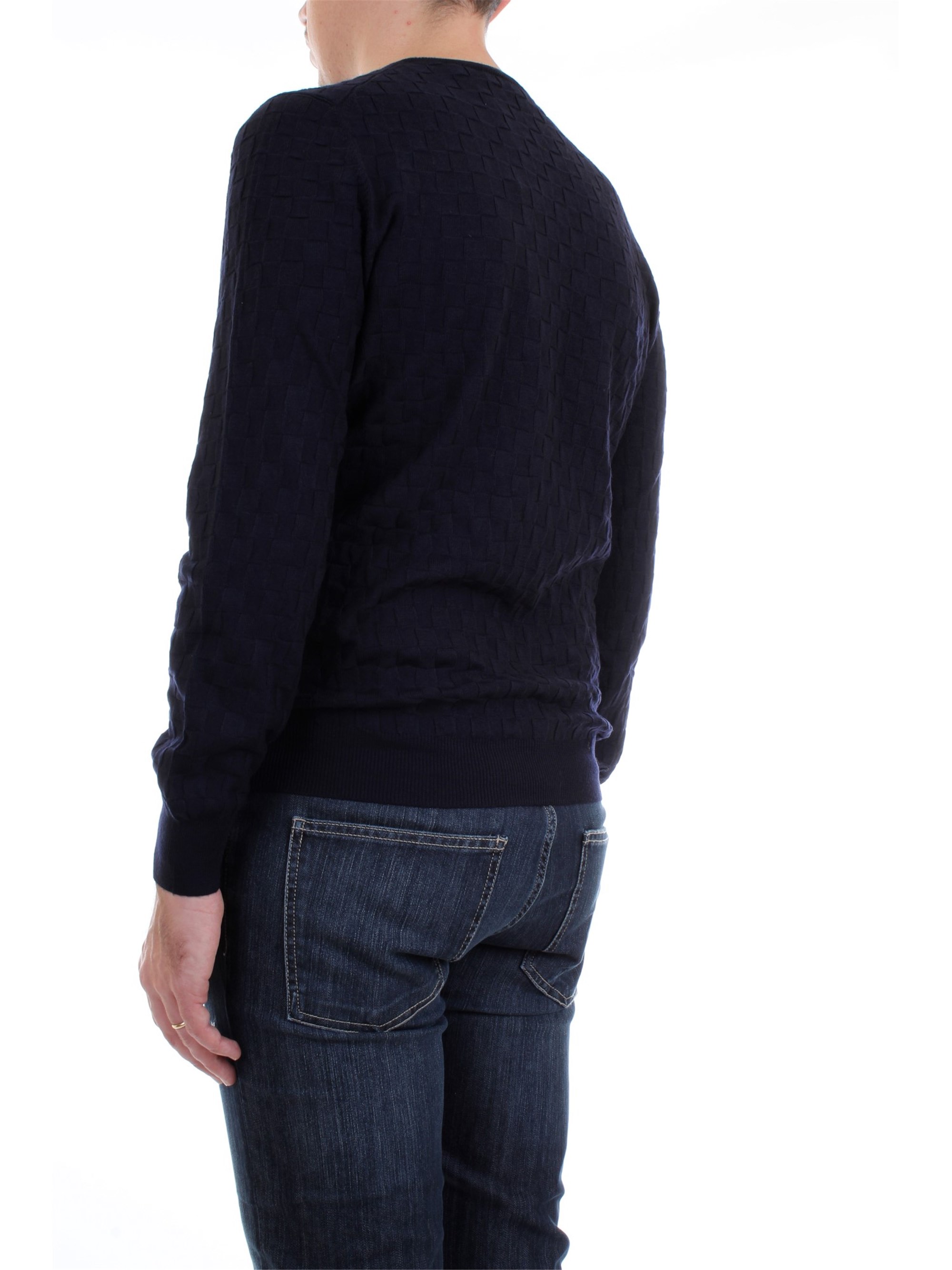Gran Sasso 57167/14218 Blue Clothing Man Pullover Gran Sasso 57167/14218 Blue Clothing Man Pullover