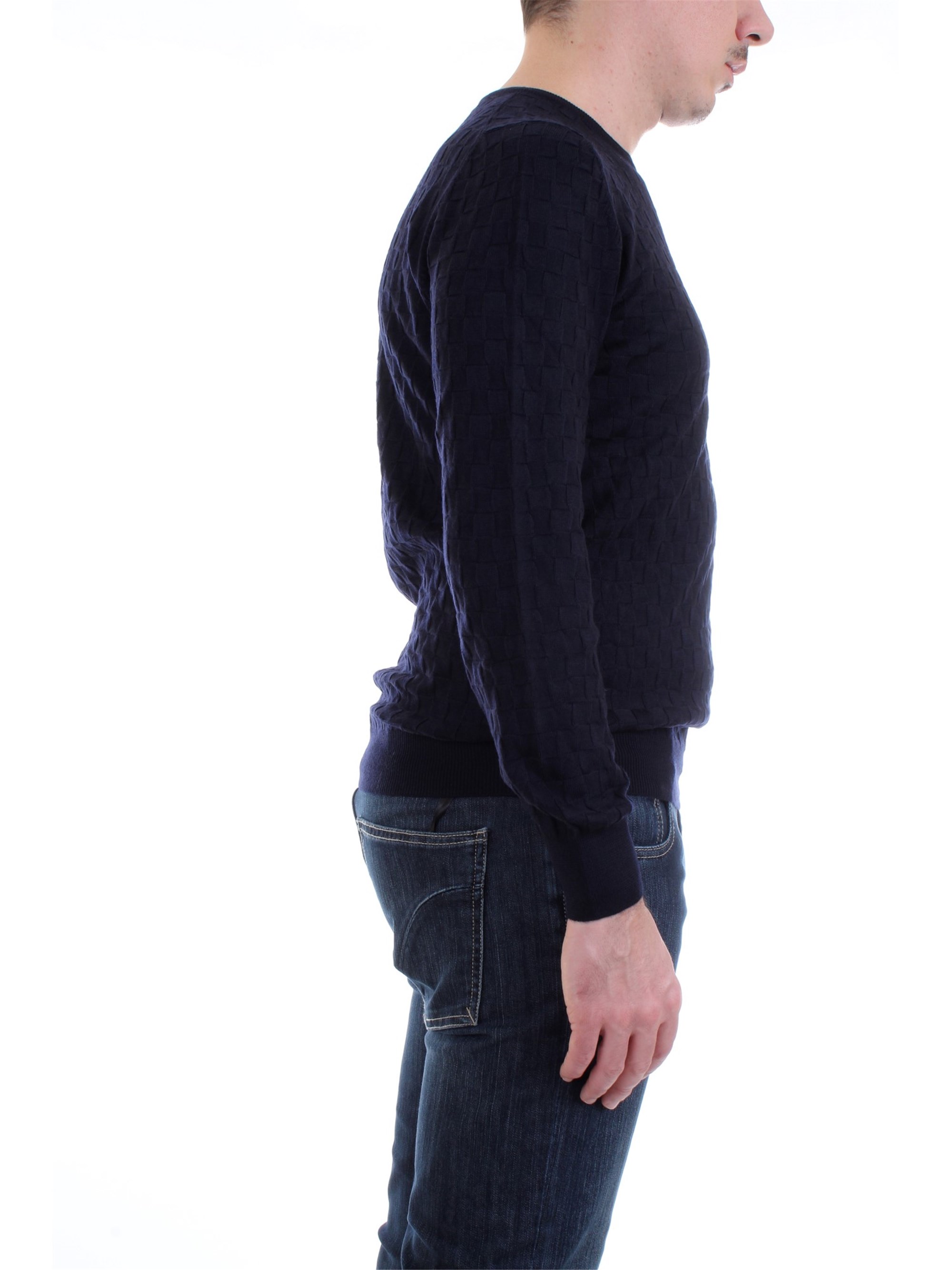 Gran Sasso 57167/14218 Blue Clothing Man Pullover Gran Sasso 57167/14218 Blue Clothing Man Pullover