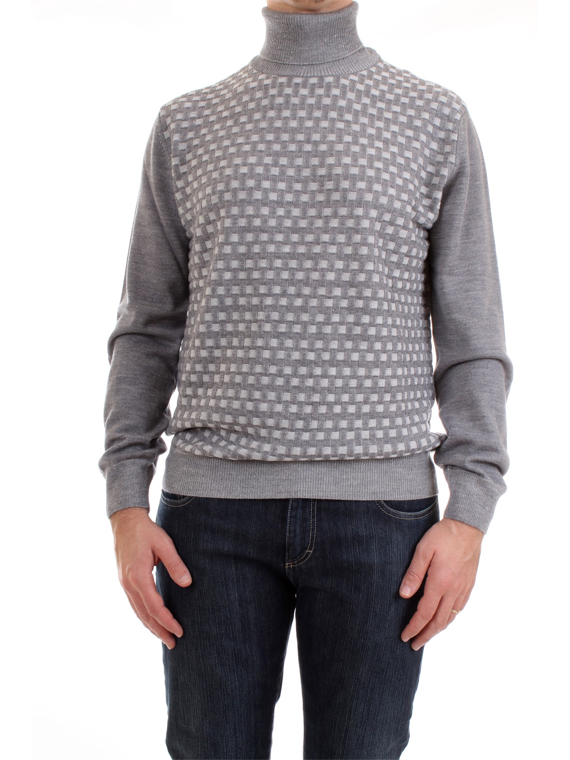Umberto Vallati 8307 2160 Grey Clothing Man Pullover Umberto Vallati 8307 2160 Grey Clothing Man Pullover
