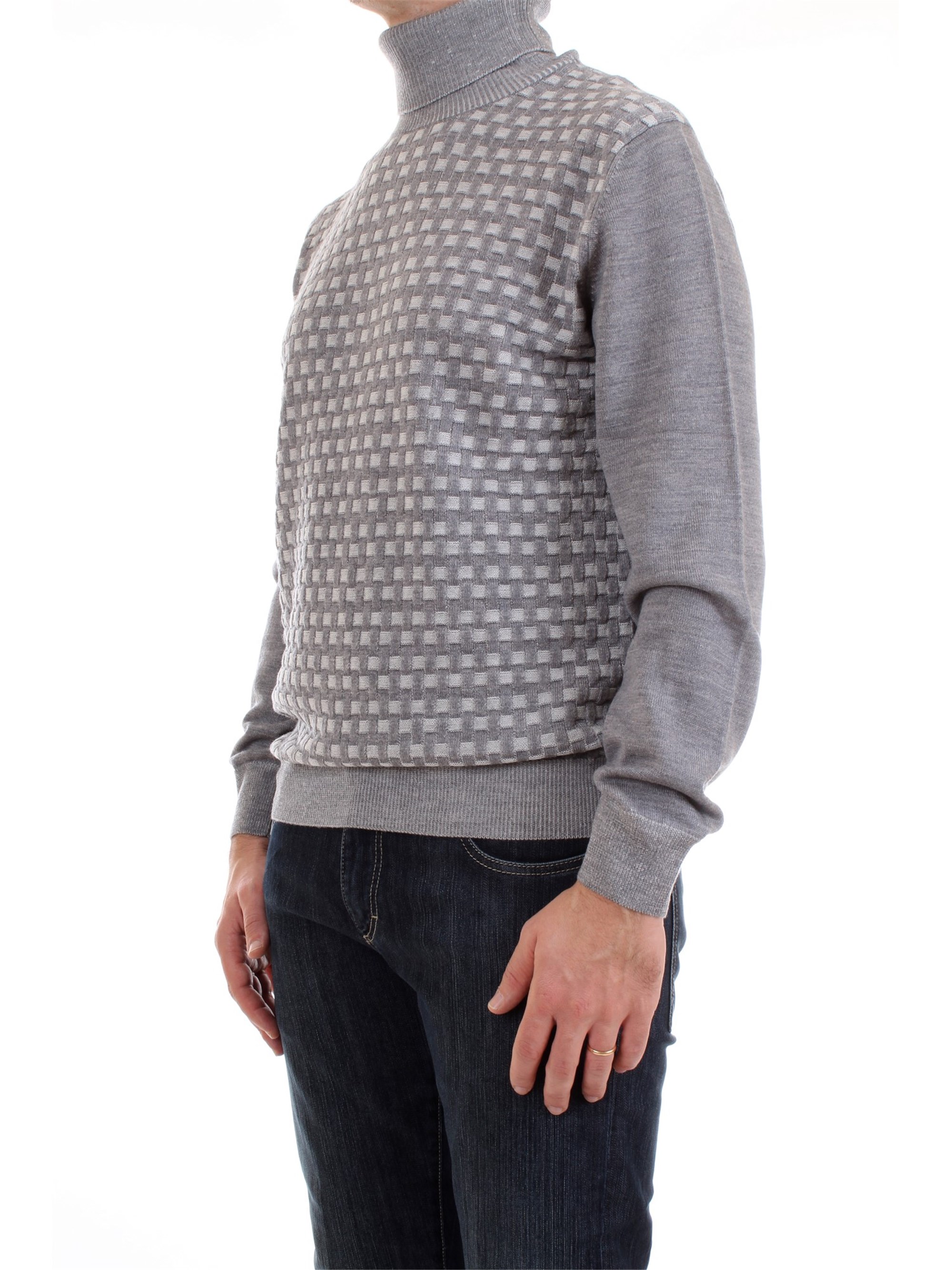 Umberto Vallati 8307 2160 Grey Clothing Man Pullover Umberto Vallati 8307 2160 Grey Clothing Man Pullover