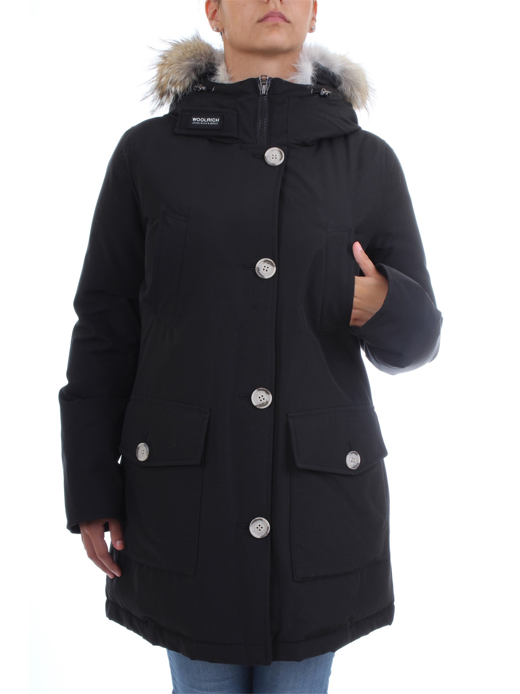 WOOLRICH WWCPS2676 Black Clothing Woman Duvet WOOLRICH WWCPS2676 Black Clothing Woman Duvet