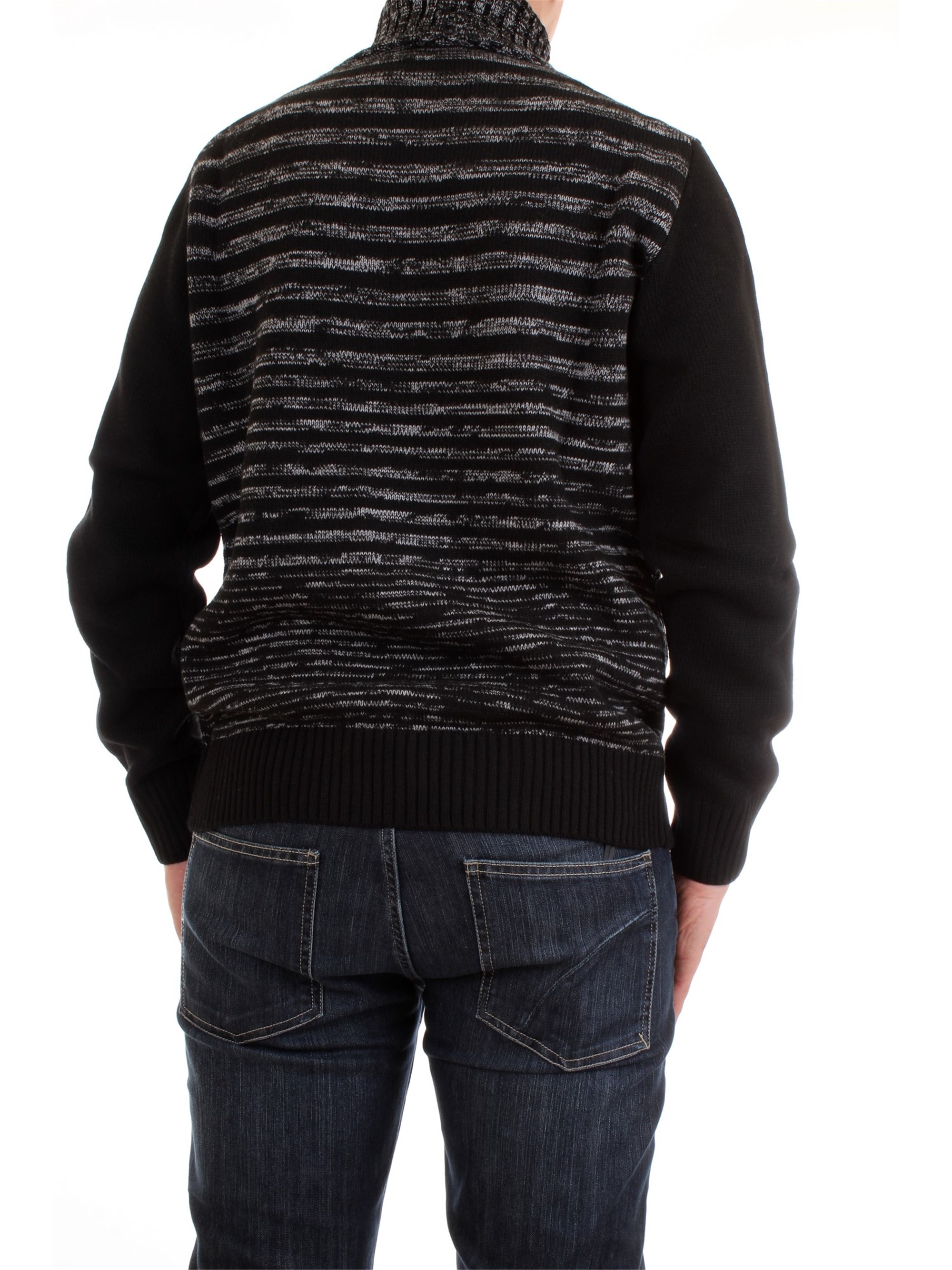 Umberto Vallati 8225 7260 Black Clothing Man Pullover Umberto Vallati 8225 7260 Black Clothing Man Pullover