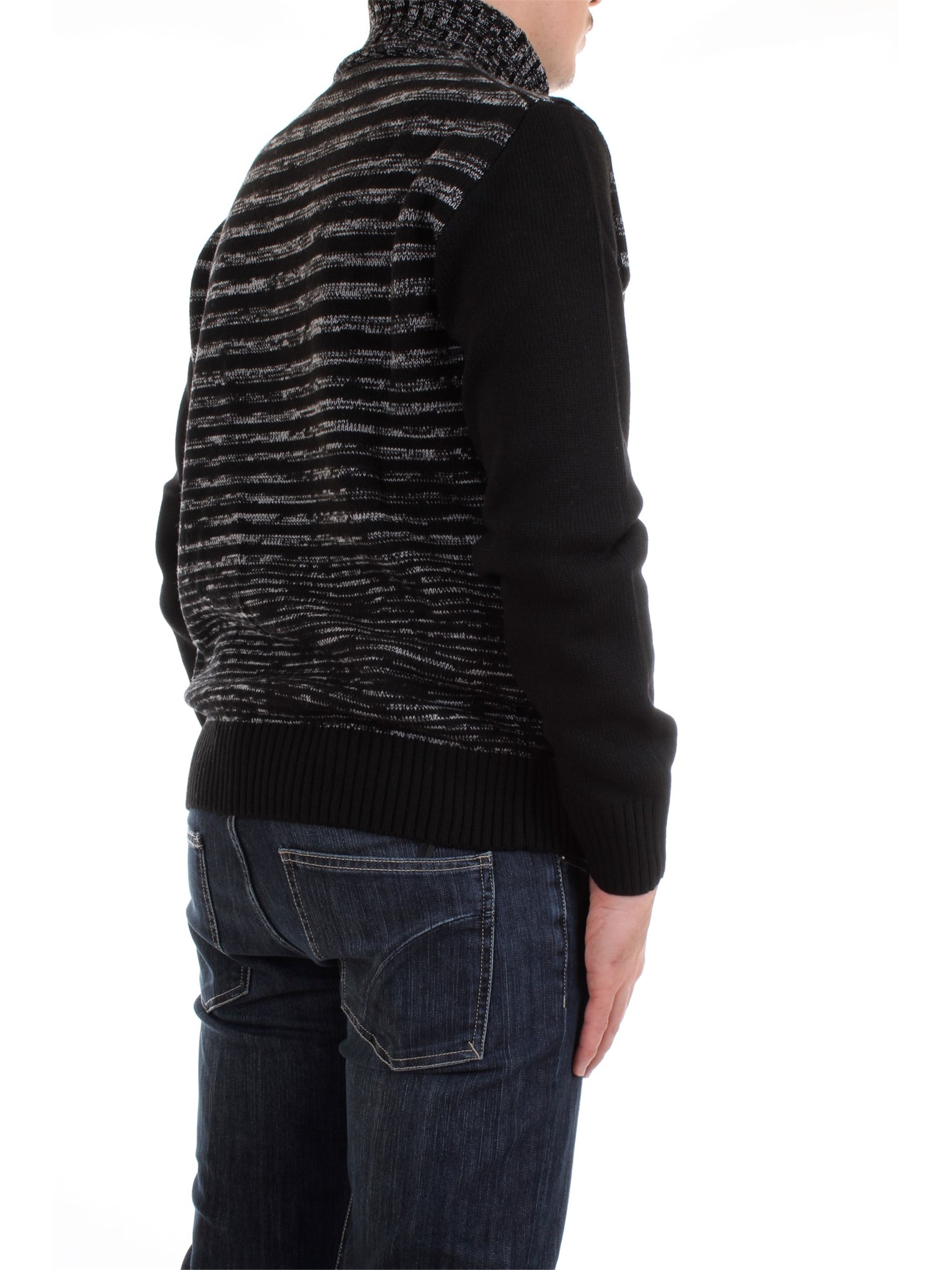 Umberto Vallati 8225 7260 Black Clothing Man Pullover Umberto Vallati 8225 7260 Black Clothing Man Pullover
