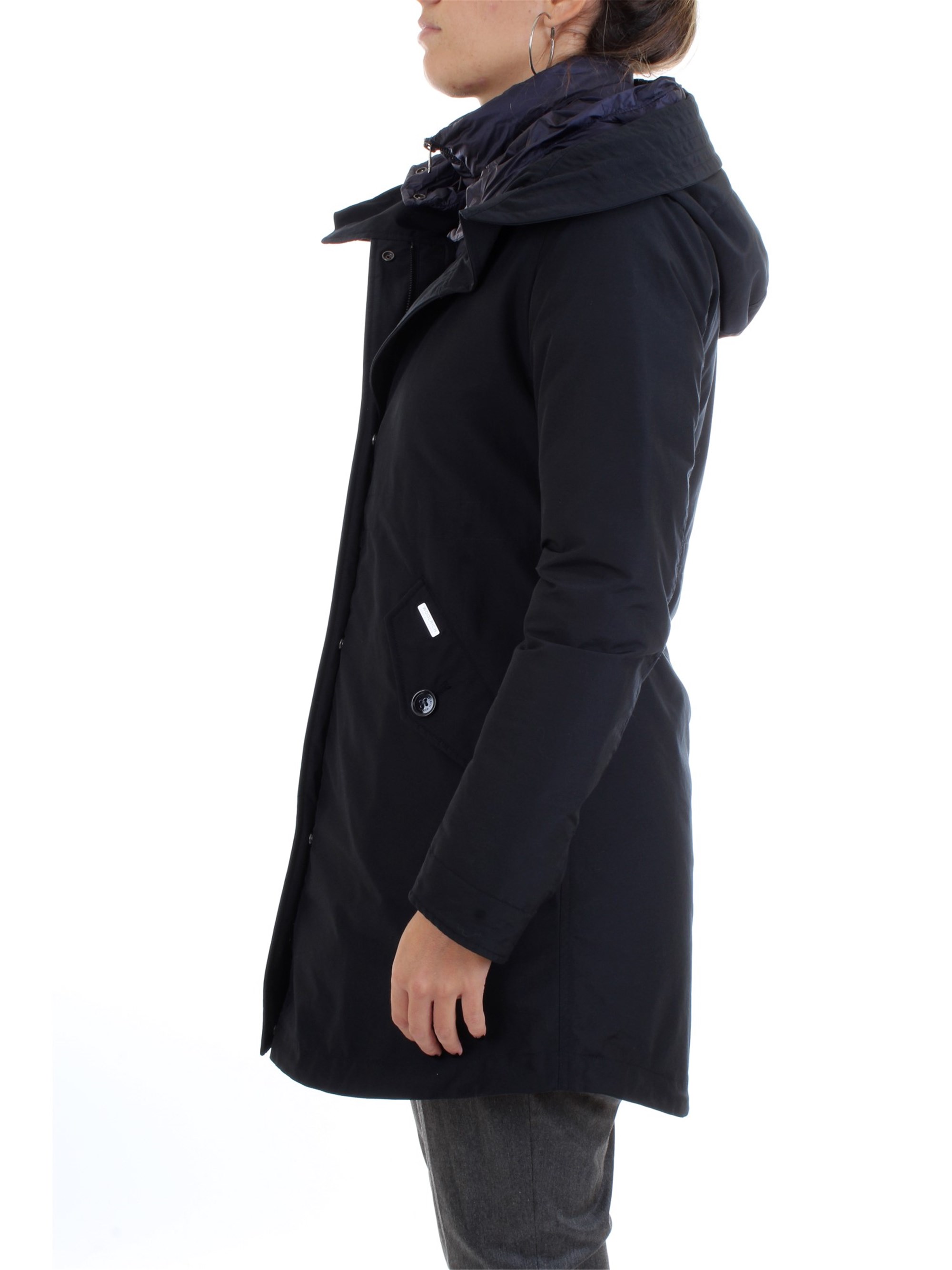 WOOLRICH WWCPS2497 Blue Clothing Woman Jacket WOOLRICH WWCPS2497 Blue Clothing Woman Jacket