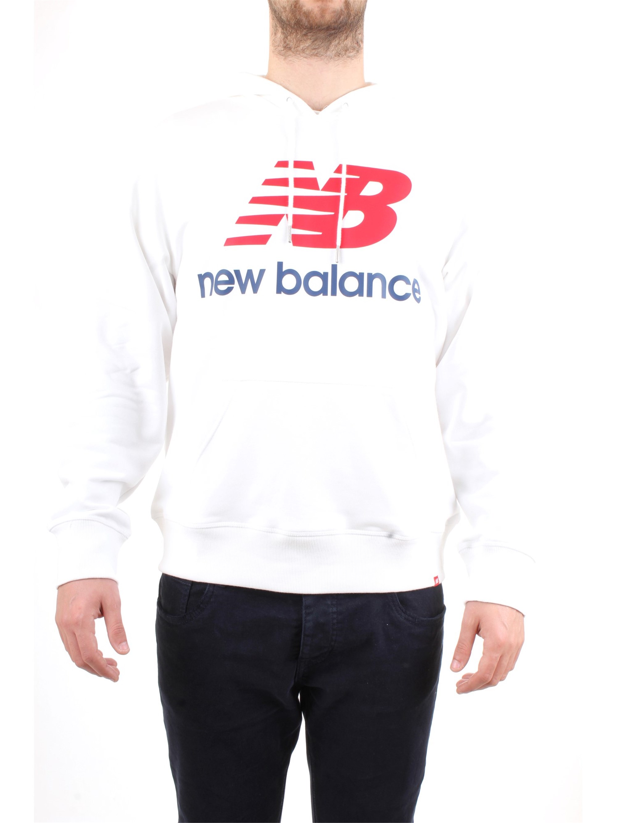 NEW BALANCE MT91547 White Clothing Man Sweater NEW BALANCE MT91547 White Clothing Man Sweater