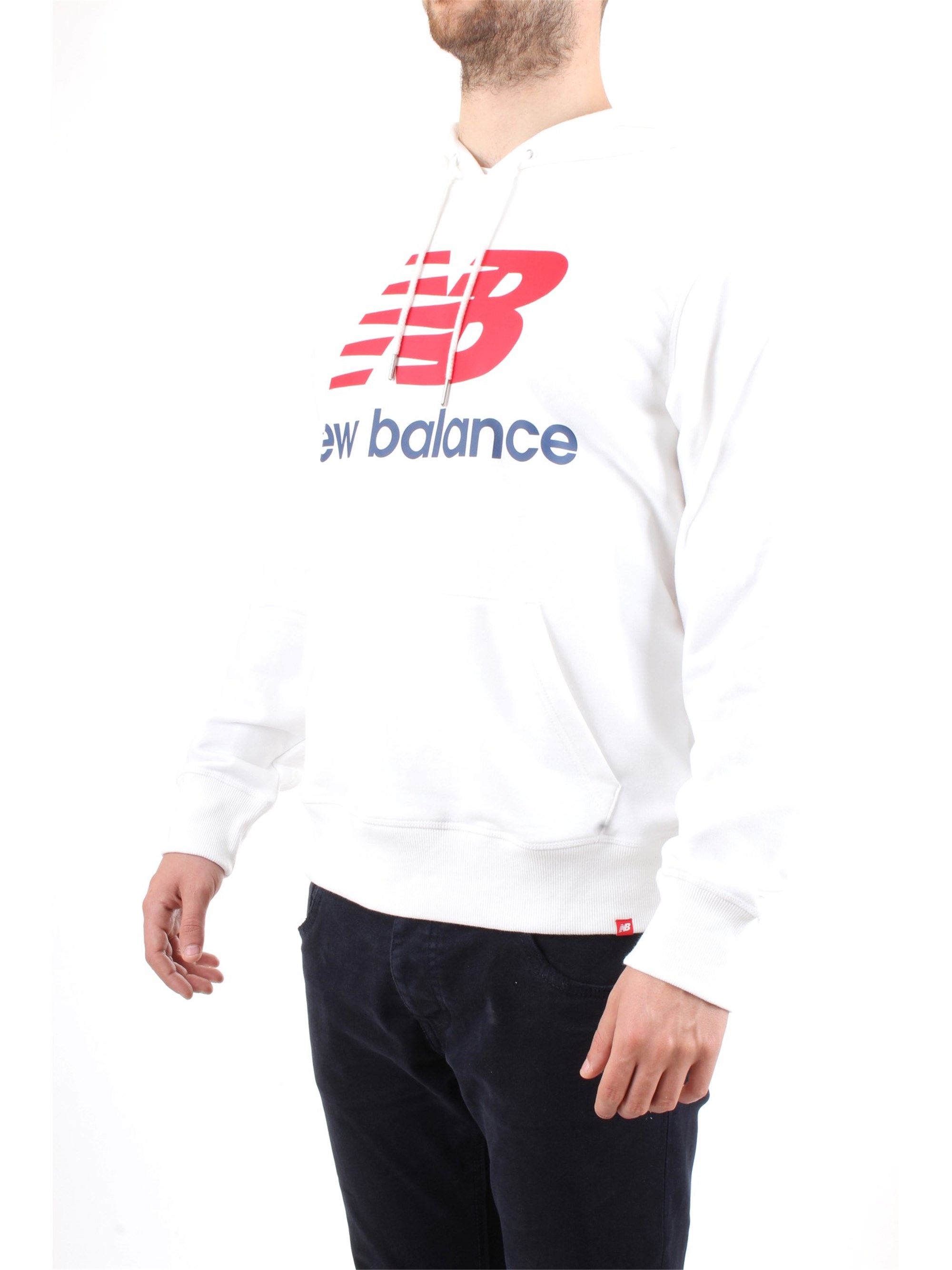 NEW BALANCE MT91547 White Clothing Man Sweater NEW BALANCE MT91547 White Clothing Man Sweater