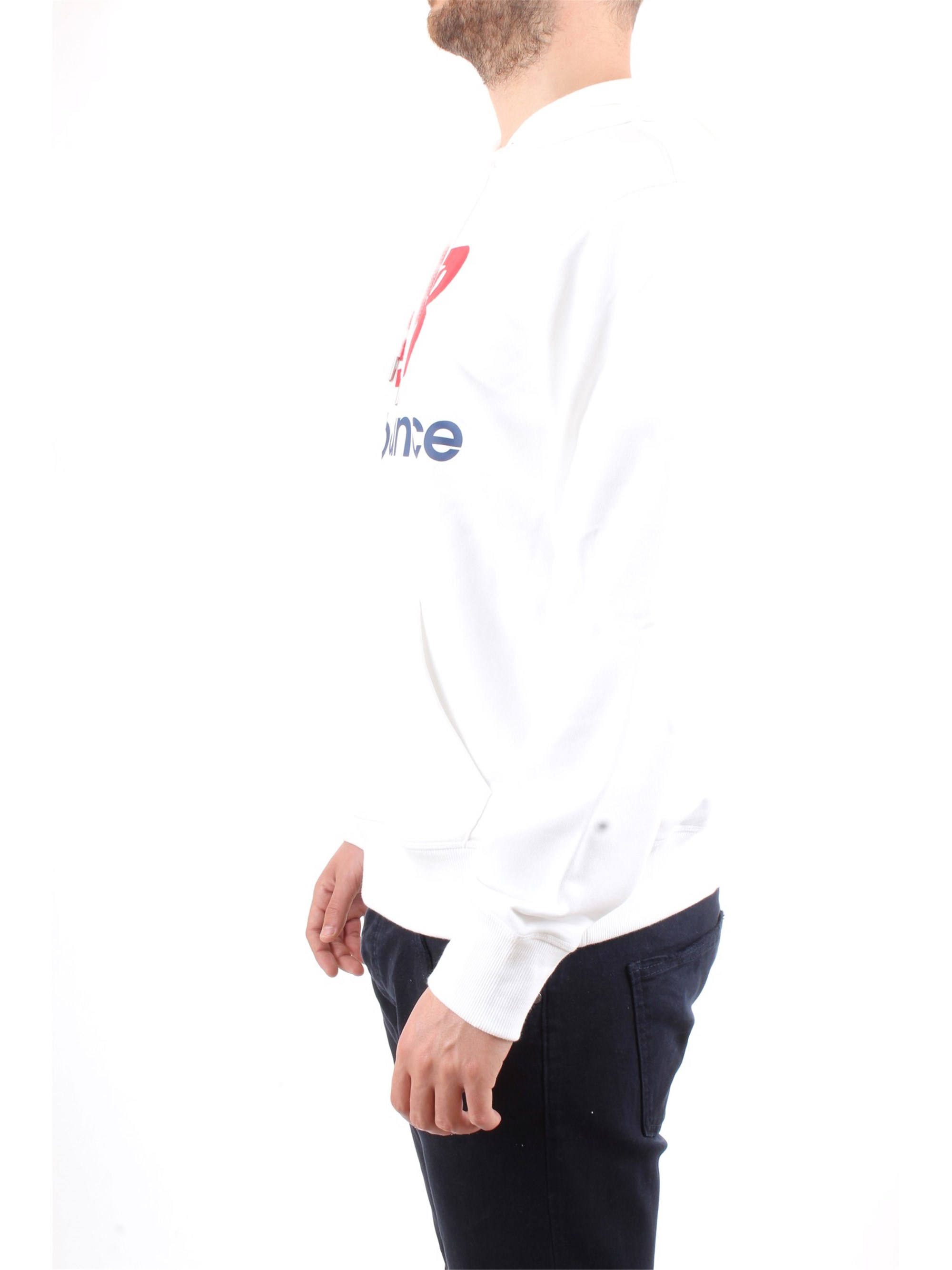 NEW BALANCE MT91547 White Clothing Man Sweater NEW BALANCE MT91547 White Clothing Man Sweater