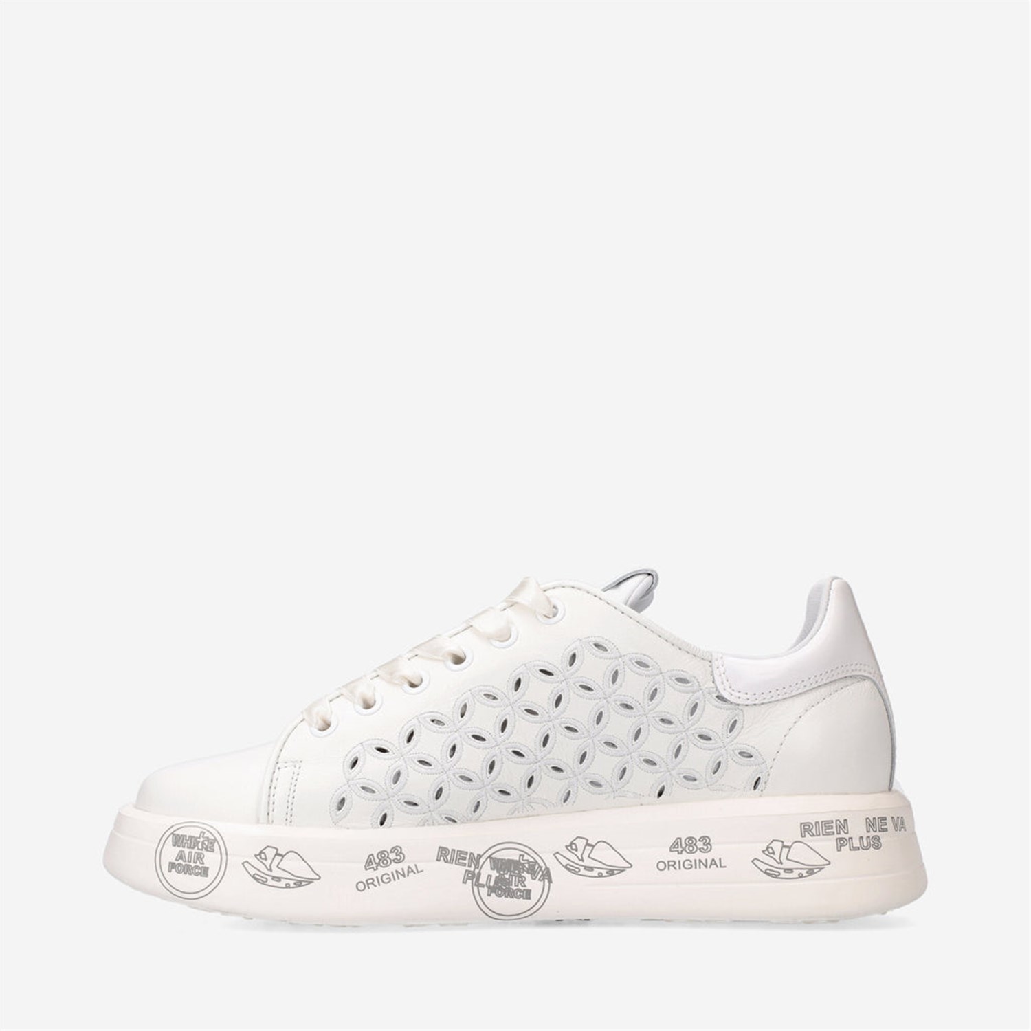 PREMIATA 6283 Bianco Scarpe Donna Sneakers PREMIATA 6283 Bianco Scarpe Donna Sneakers