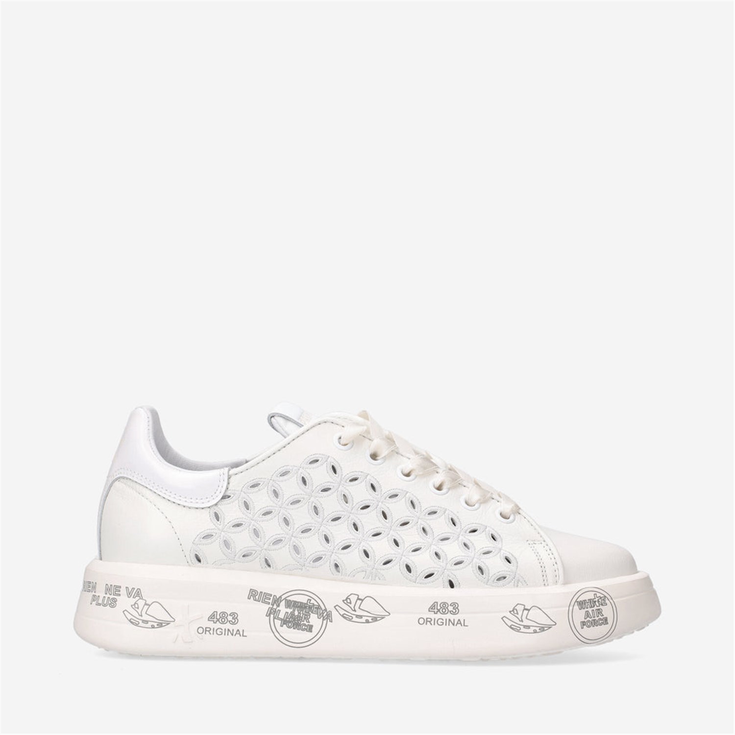 PREMIATA 6283 Bianco Scarpe Donna Sneakers PREMIATA 6283 Bianco Scarpe Donna Sneakers