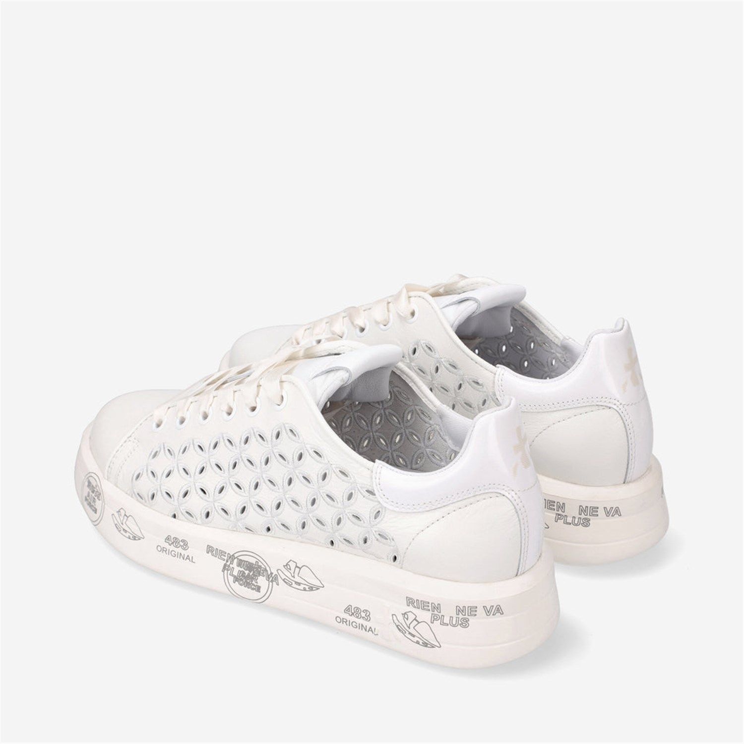 PREMIATA 6283 Bianco Scarpe Donna Sneakers PREMIATA 6283 Bianco Scarpe Donna Sneakers
