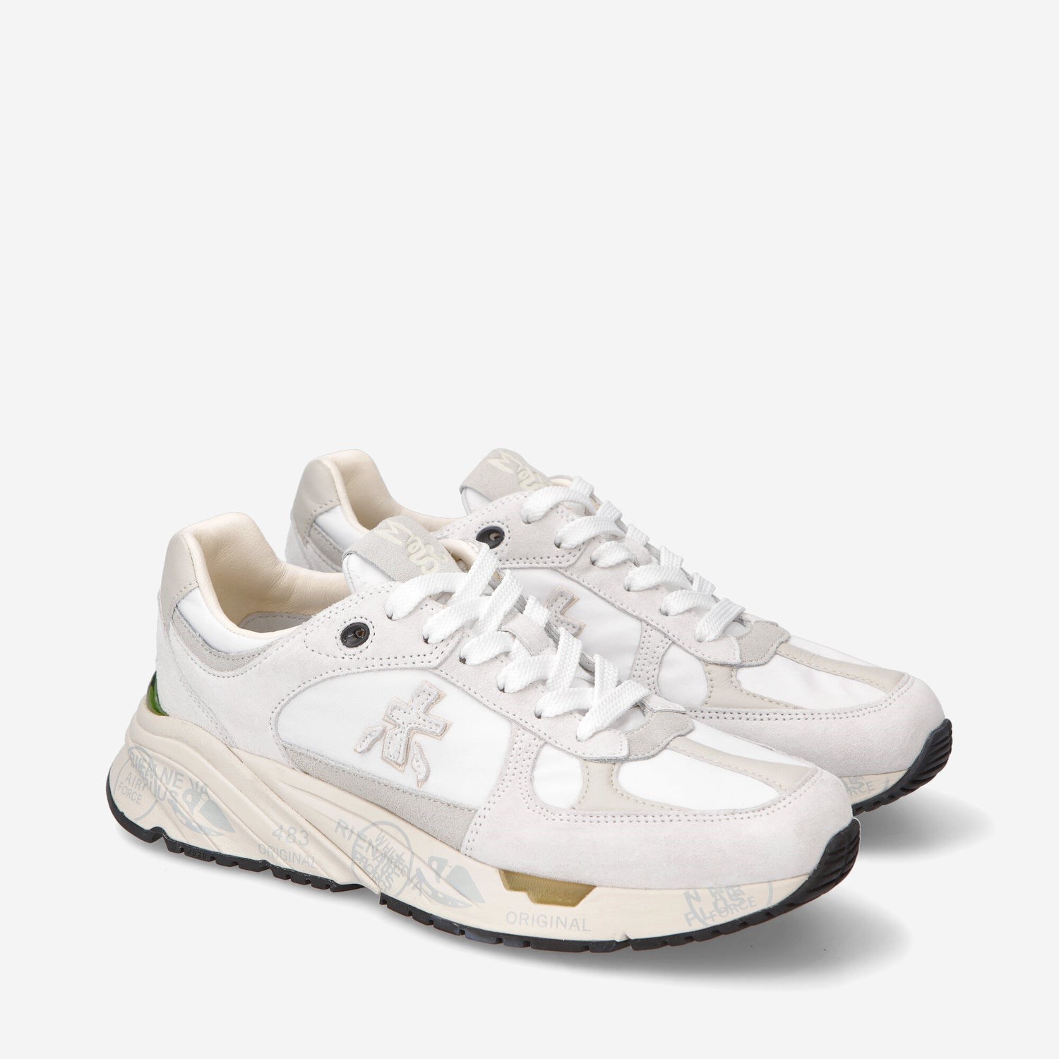 PREMIATA 6496 Bianco Scarpe Donna Sneakers PREMIATA 6496 Bianco Scarpe Donna Sneakers