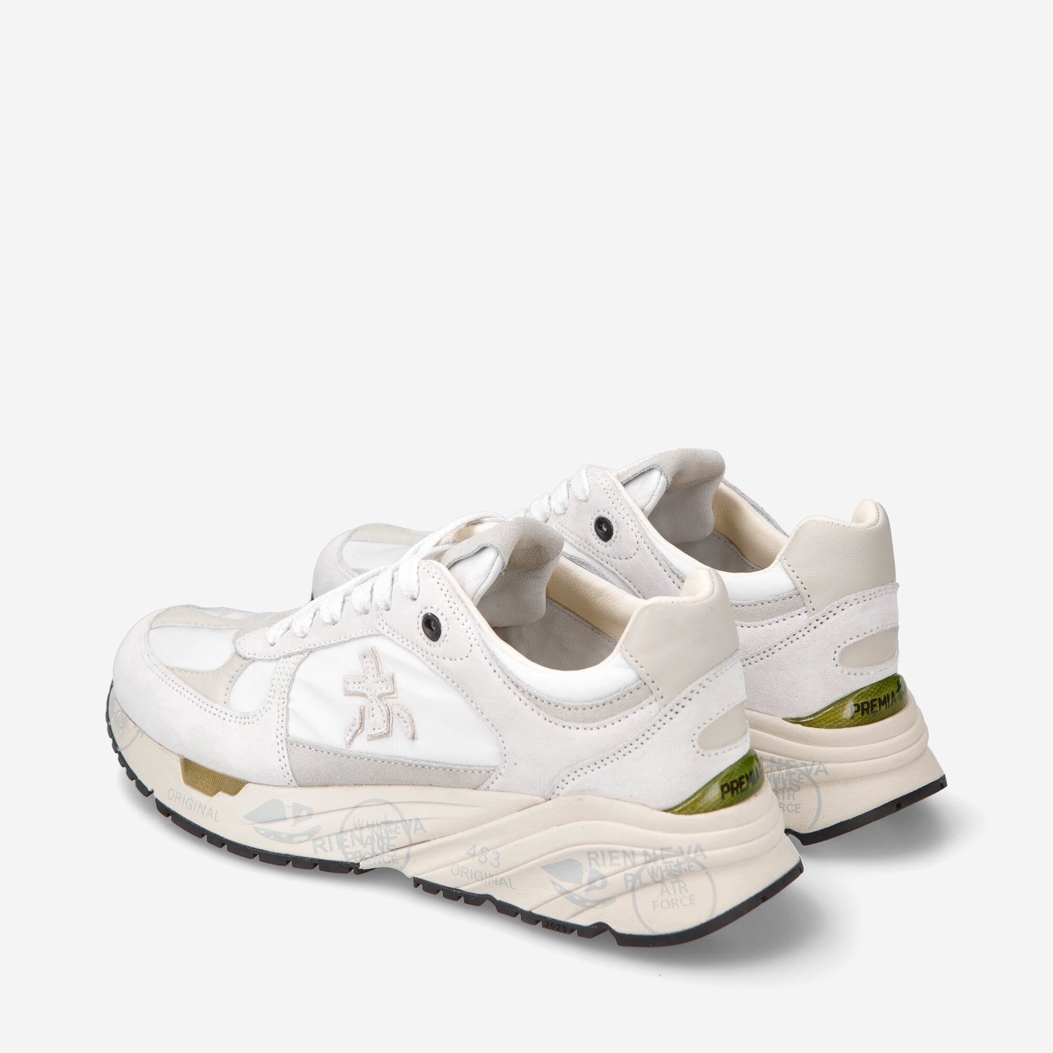 PREMIATA 6496 Bianco Scarpe Donna Sneakers PREMIATA 6496 Bianco Scarpe Donna Sneakers