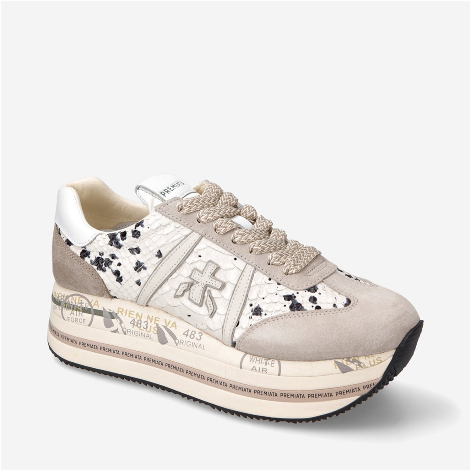 PREMIATA 6497 Beige Shoes Woman Sneakers PREMIATA 6497 Beige Shoes Woman Sneakers