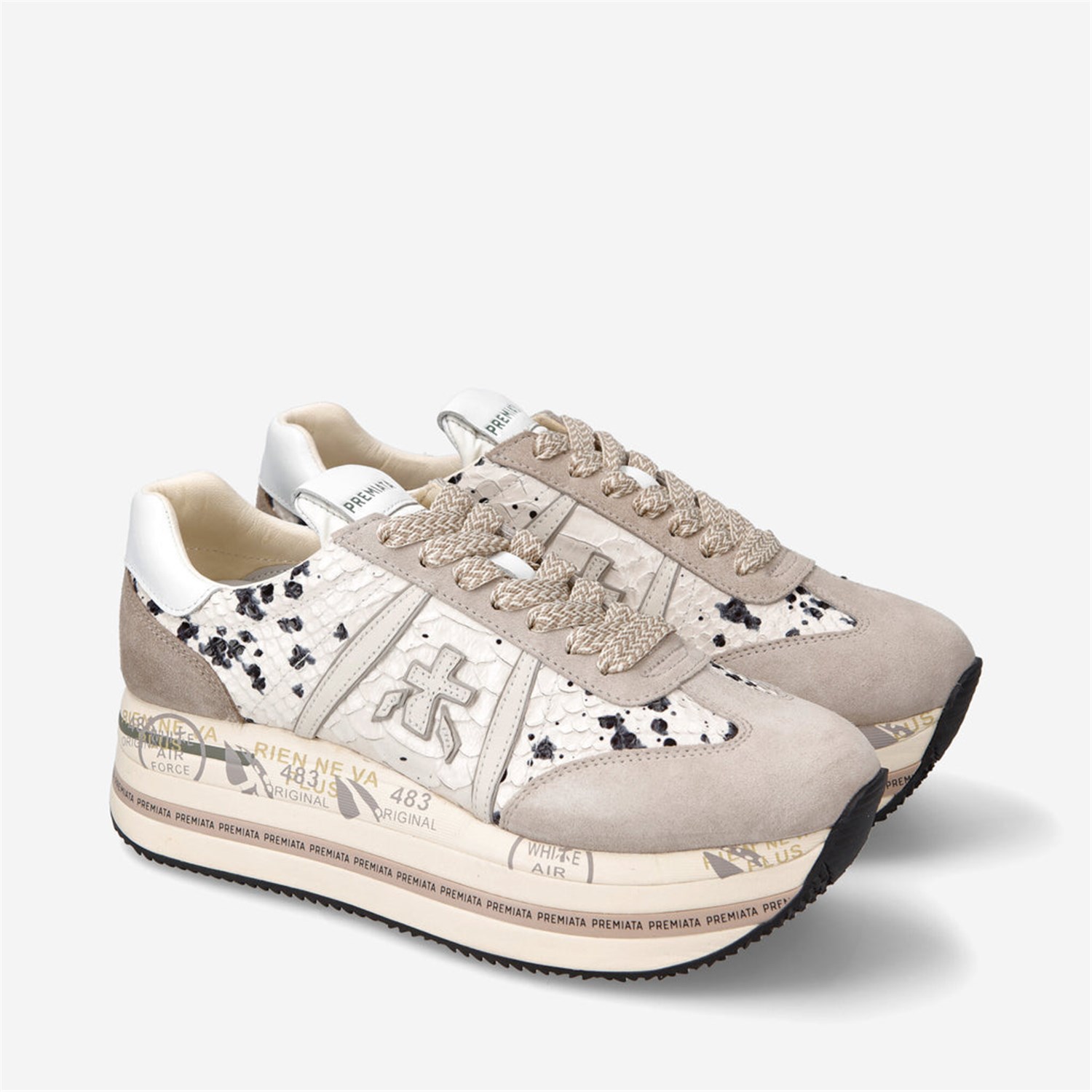 PREMIATA 6497 Beige Shoes Woman Sneakers PREMIATA 6497 Beige Shoes Woman Sneakers