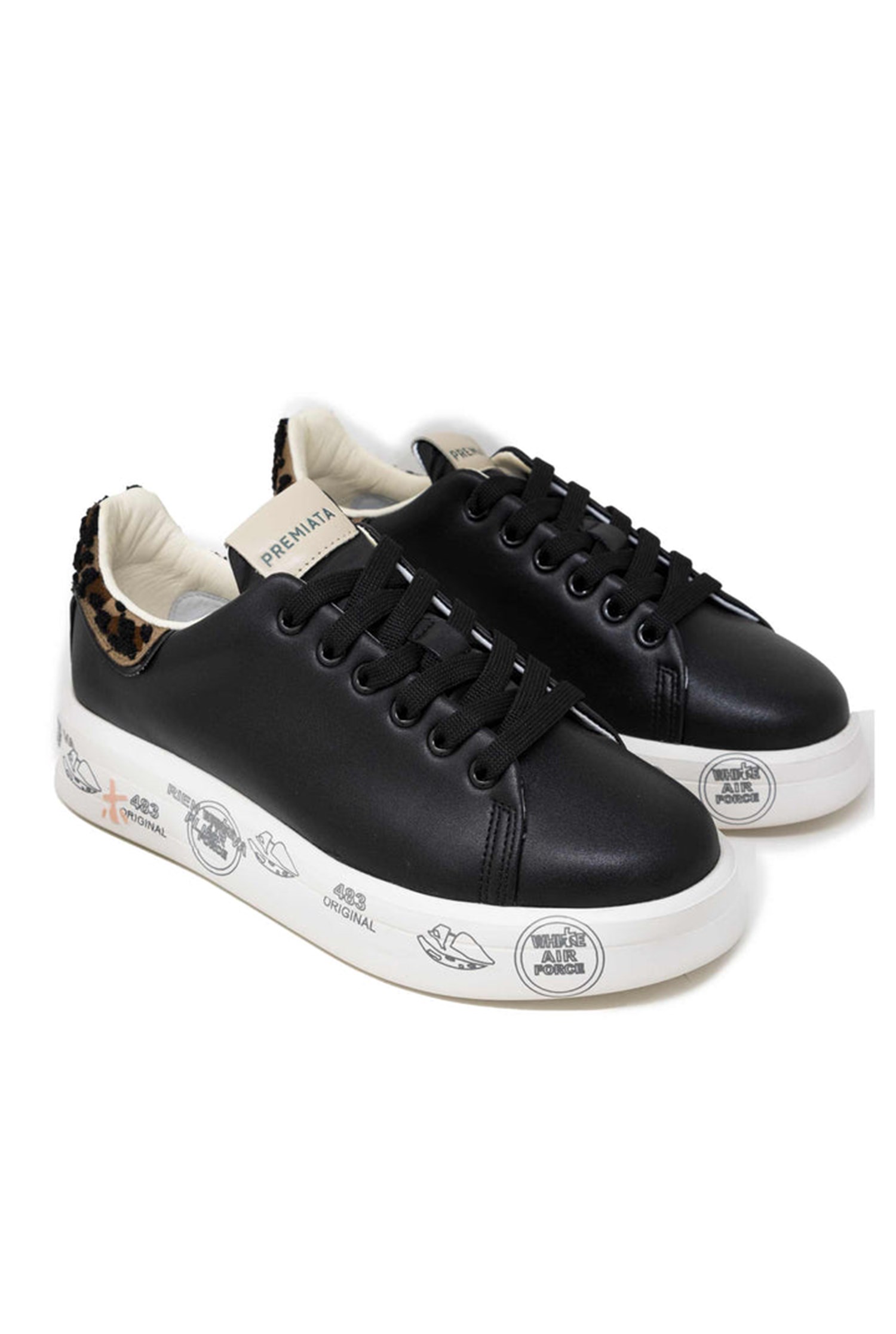 PREMIATA 6549 Nero Scarpe Donna Sneakers PREMIATA 6549 Nero Scarpe Donna Sneakers