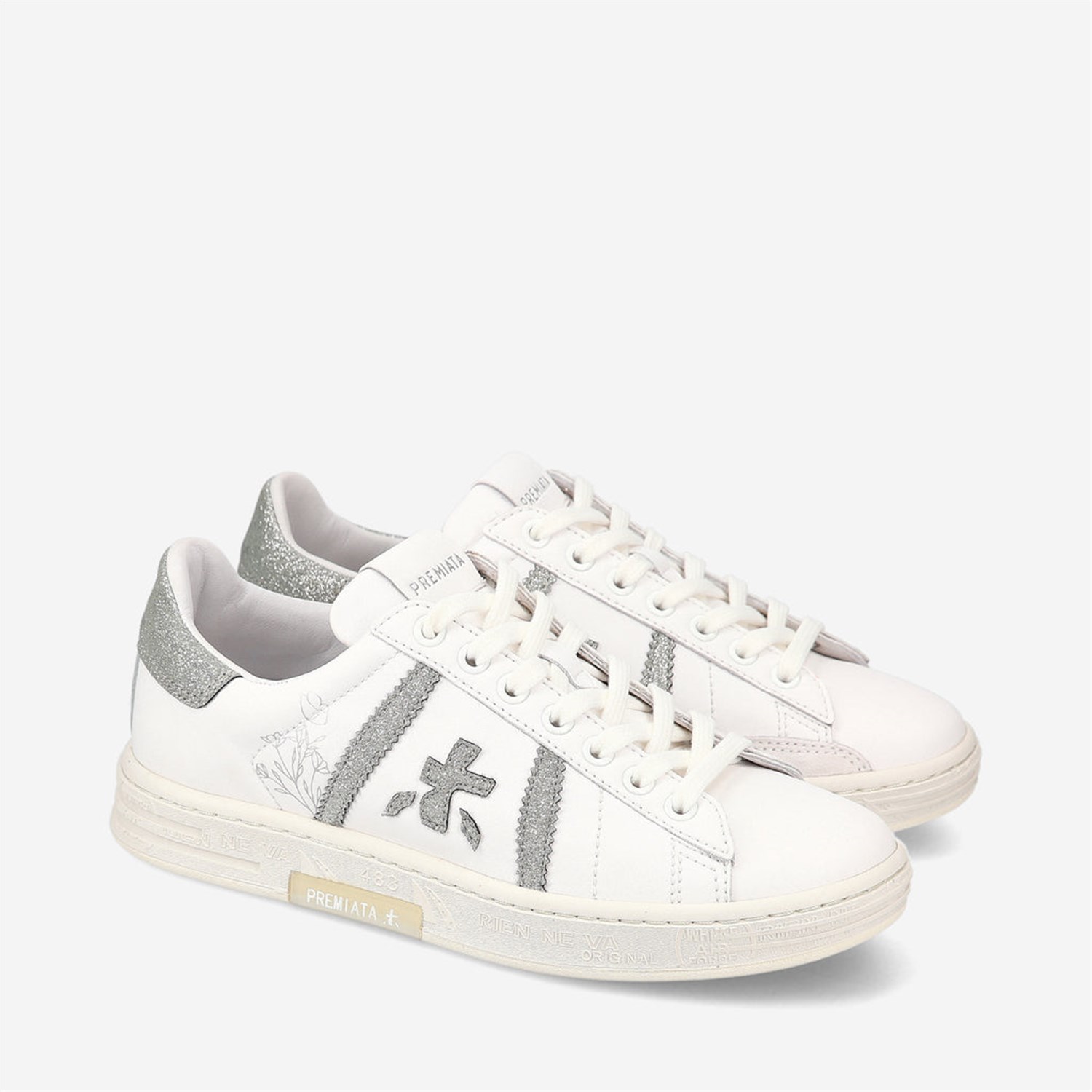 PREMIATA 6824 Bianco Scarpe Donna Sneakers PREMIATA 6824 Bianco Scarpe Donna Sneakers