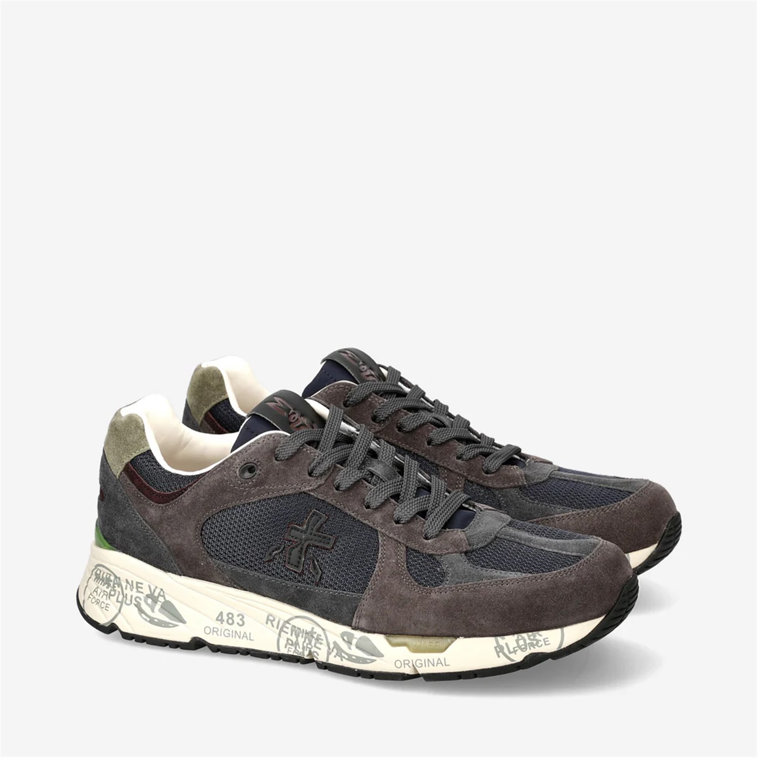 PREMIATA 6889 Marrone Scarpe Uomo Sneakers PREMIATA 6889 Marrone Scarpe Uomo Sneakers