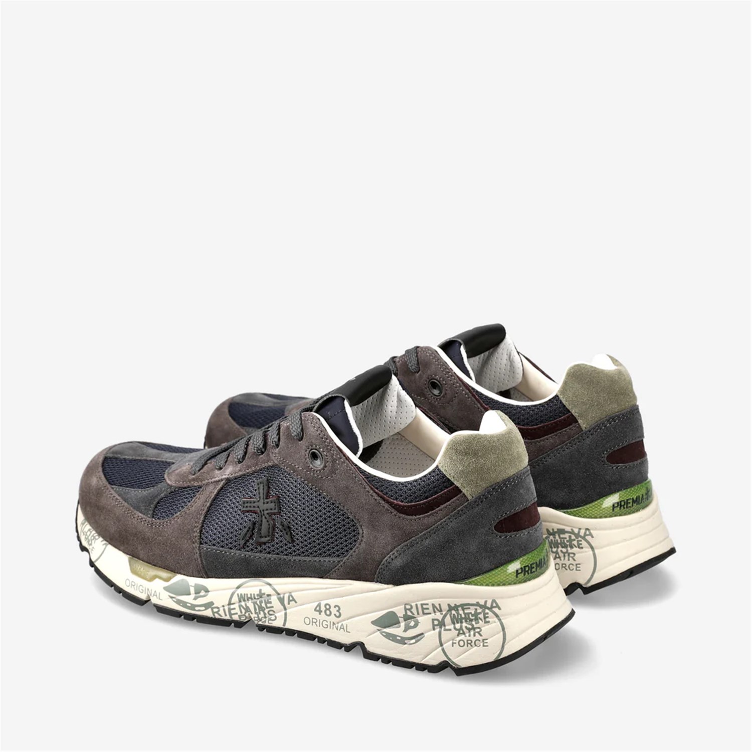 PREMIATA 6889 Marrone Scarpe Uomo Sneakers PREMIATA 6889 Marrone Scarpe Uomo Sneakers