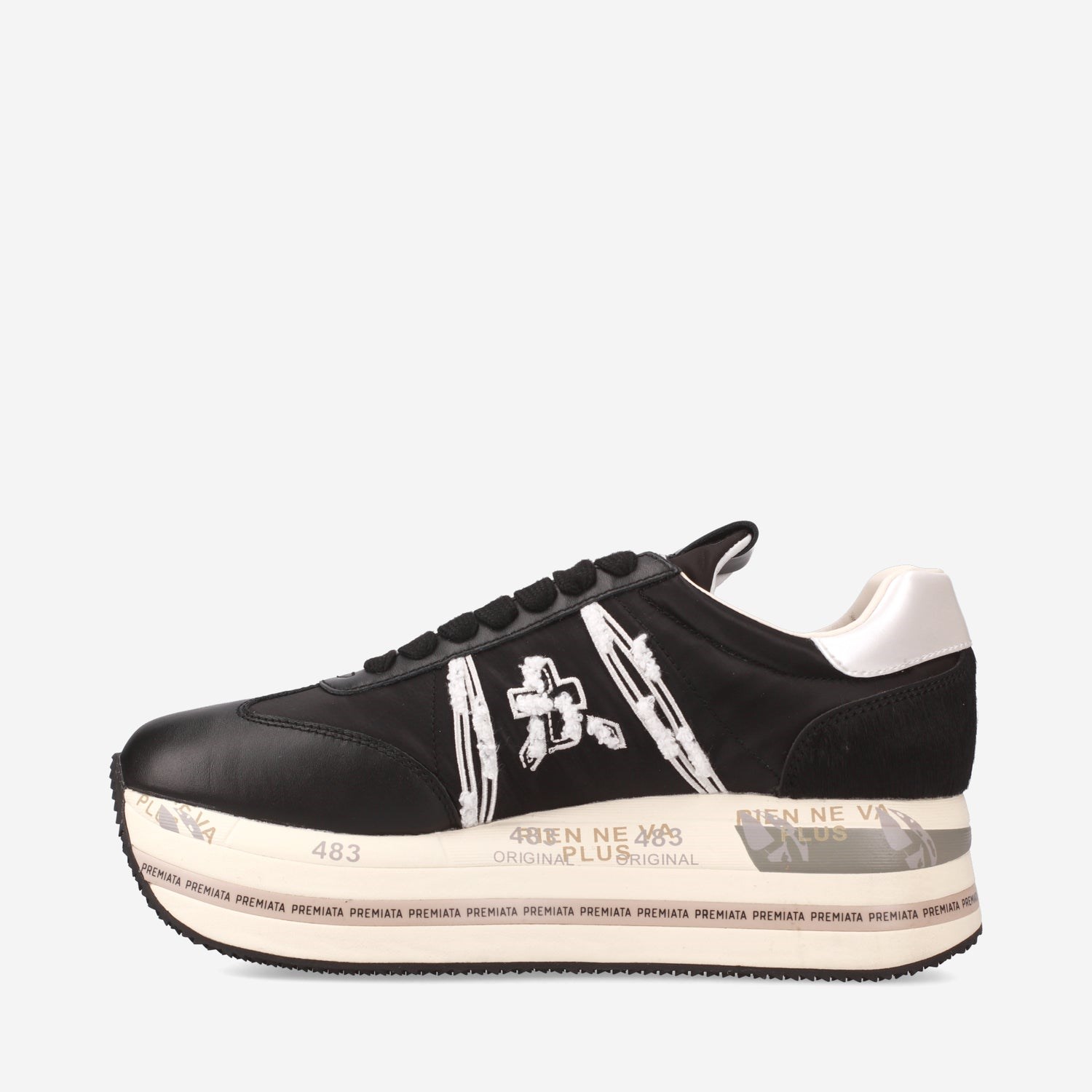 PREMIATA 6953 Nero Scarpe Donna Sneakers PREMIATA 6953 Nero Scarpe Donna Sneakers