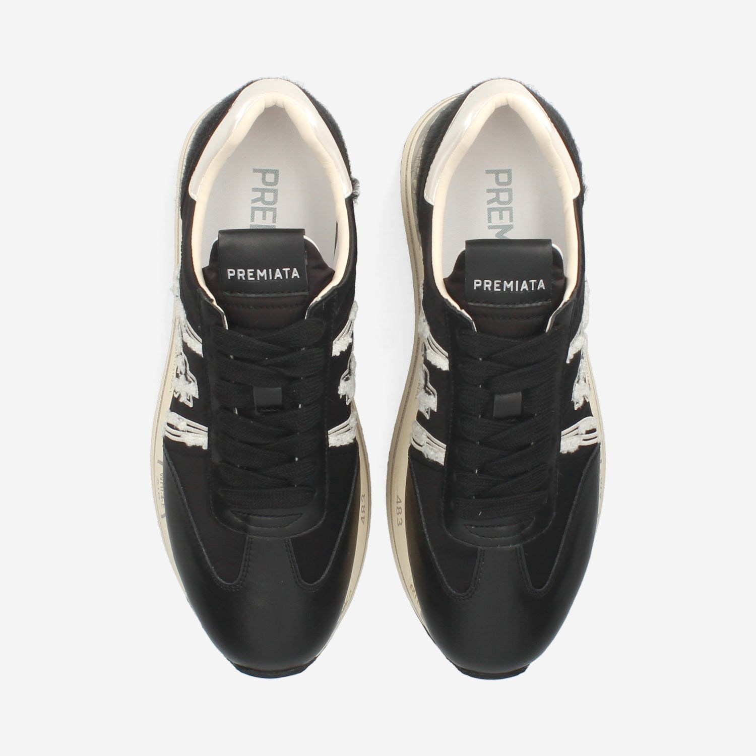 PREMIATA 6953 Nero Scarpe Donna Sneakers PREMIATA 6953 Nero Scarpe Donna Sneakers