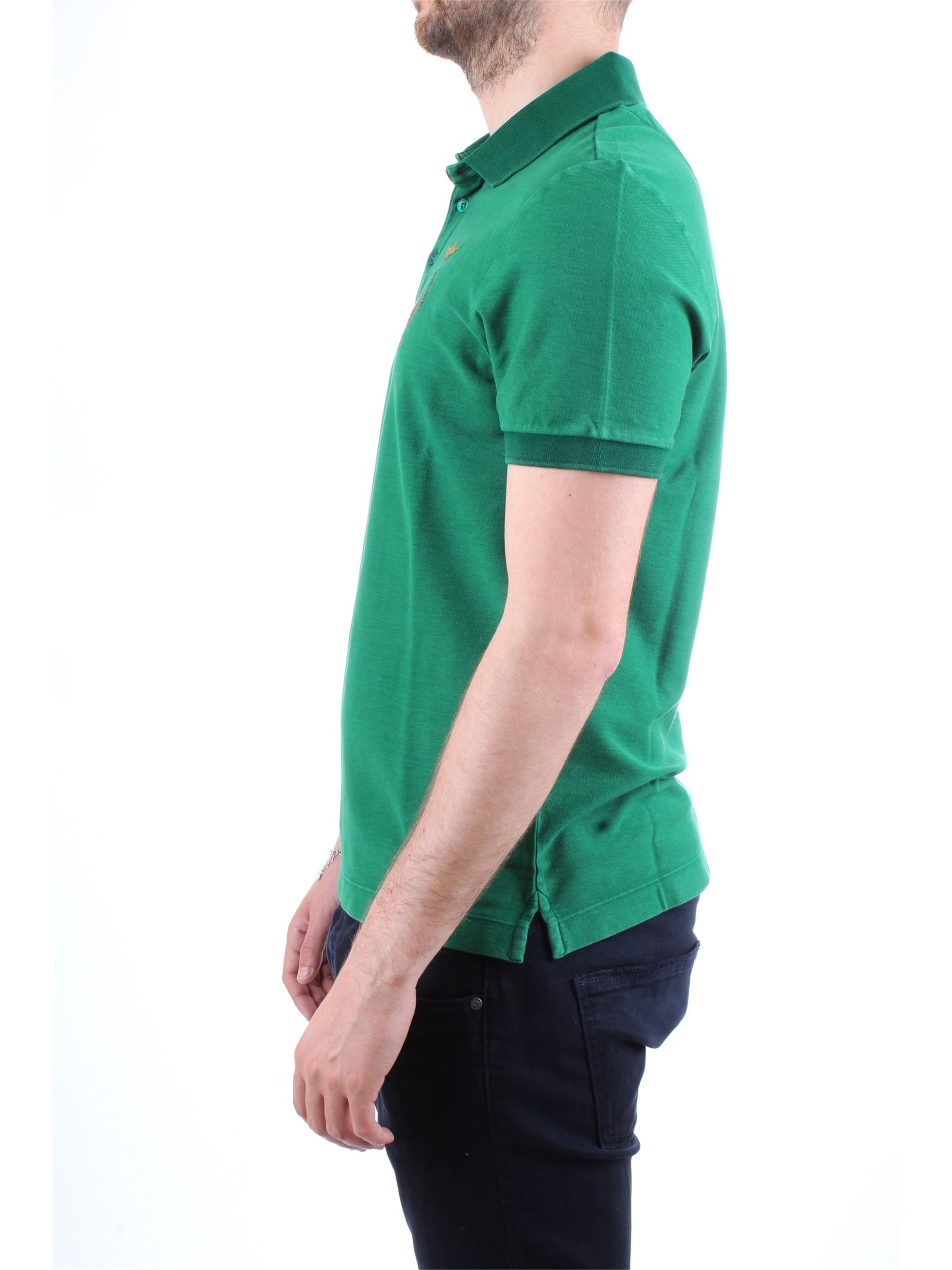 AERONAUTICA MILITARE 191PO1307P144 Green Clothing Man Polo shirt AERONAUTICA MILITARE 191PO1307P144 Green Clothing Man Polo shirt