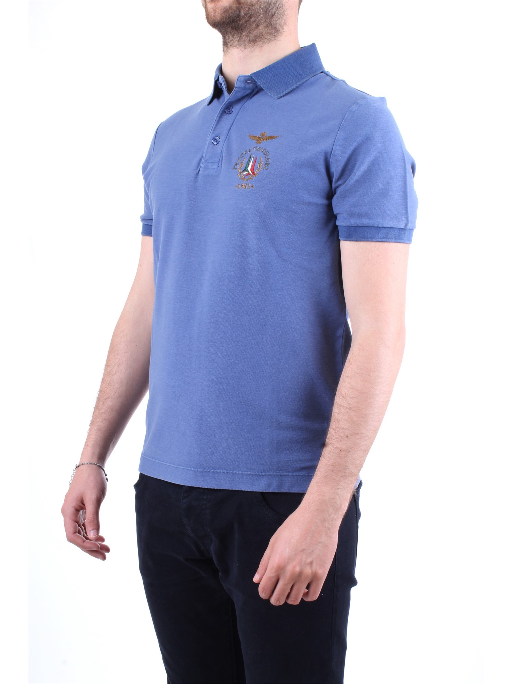 AERONAUTICA MILITARE 191PO1307P144 Avio Clothing Man Polo shirt AERONAUTICA MILITARE 191PO1307P144 Avio Clothing Man Polo shirt