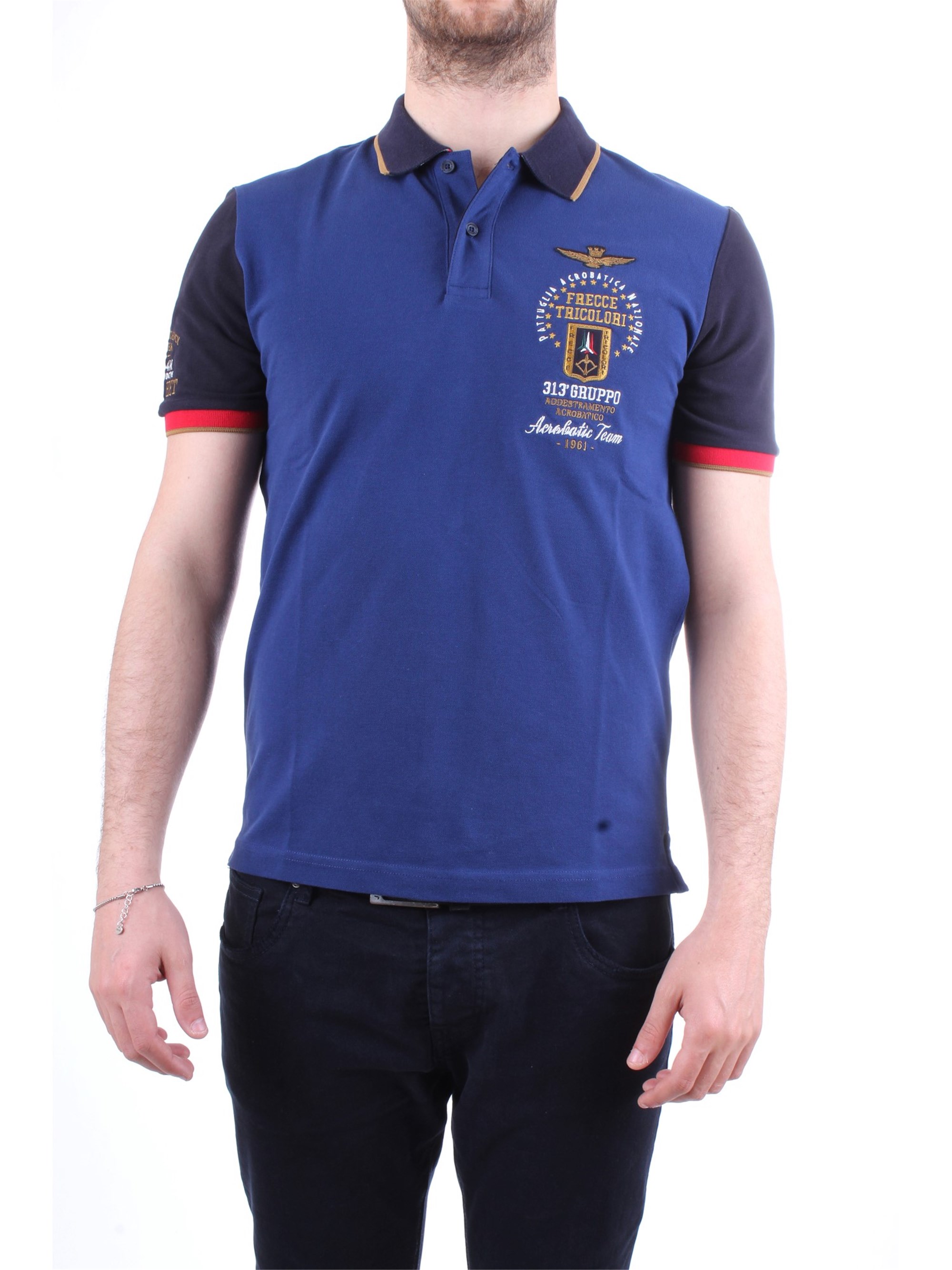 AERONAUTICA MILITARE 191PO1352P138 Blue Clothing Man Polo shirt AERONAUTICA MILITARE 191PO1352P138 Blue Clothing Man Polo shirt
