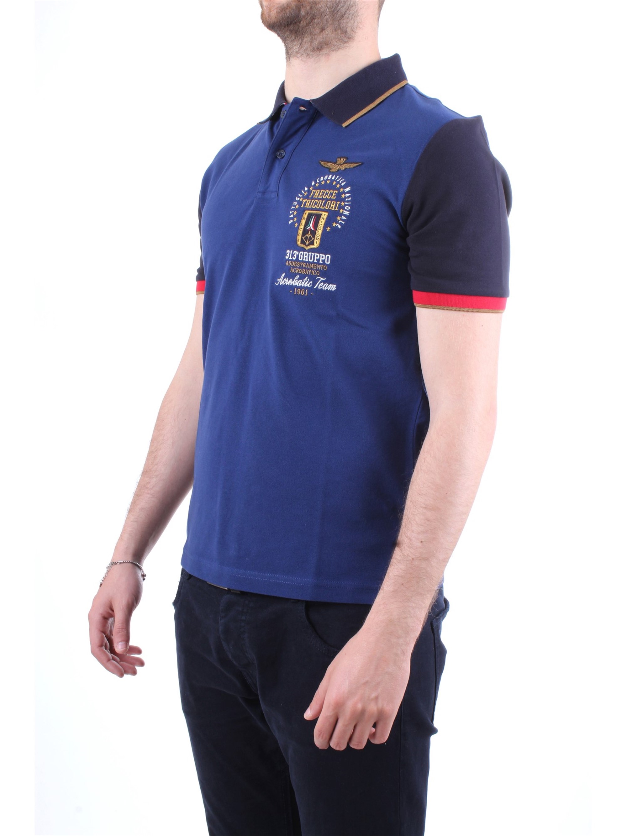 AERONAUTICA MILITARE 191PO1352P138 Blue Clothing Man Polo shirt AERONAUTICA MILITARE 191PO1352P138 Blue Clothing Man Polo shirt