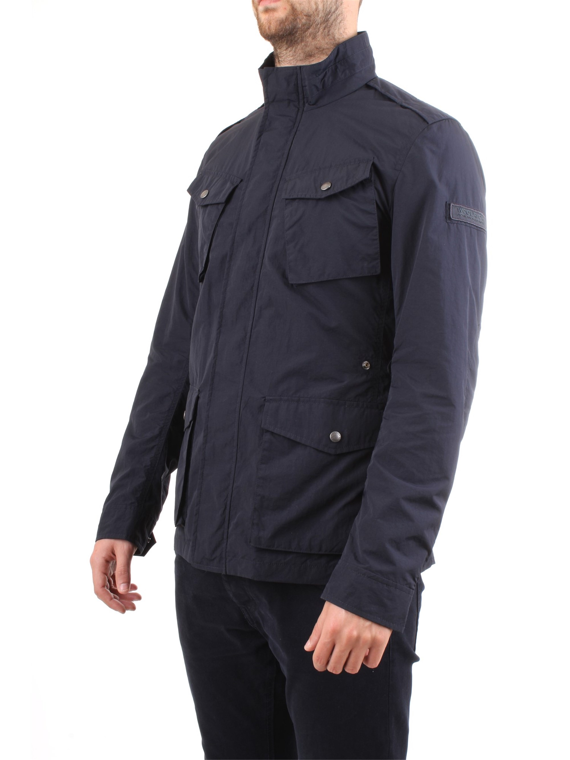 WOOLRICH WOCPS2289 Blue Clothing Man Jacket WOOLRICH WOCPS2289 Blue Clothing Man Jacket