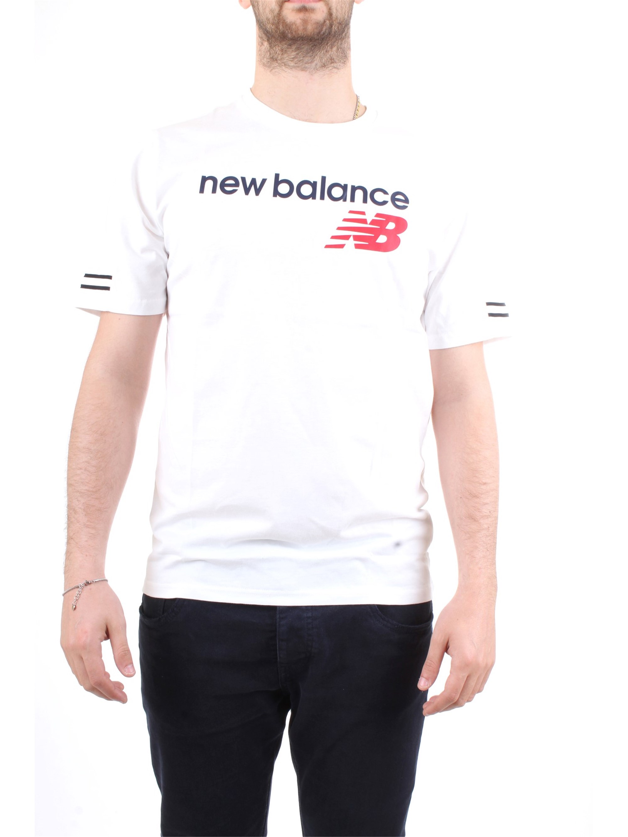 NEW BALANCE MT91531 White Clothing Man T-Shirt/Polo NEW BALANCE MT91531 White Clothing Man T-Shirt/Polo