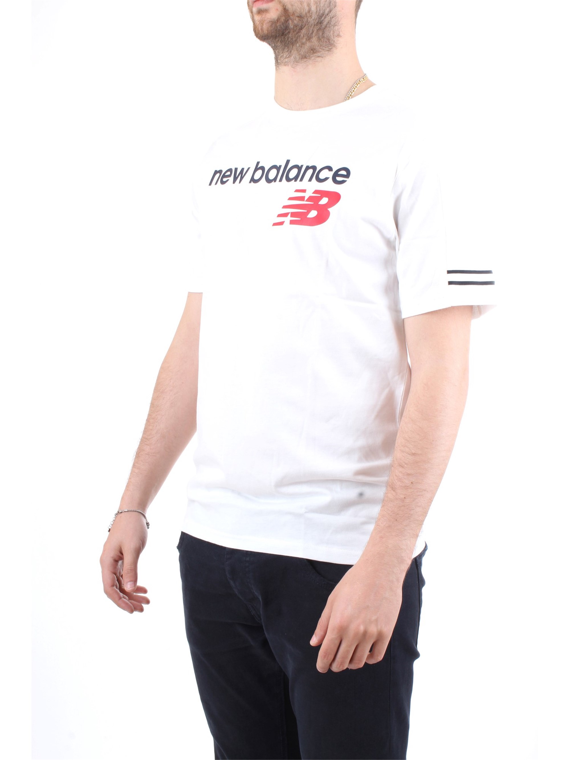 NEW BALANCE MT91531 White Clothing Man T-Shirt/Polo NEW BALANCE MT91531 White Clothing Man T-Shirt/Polo
