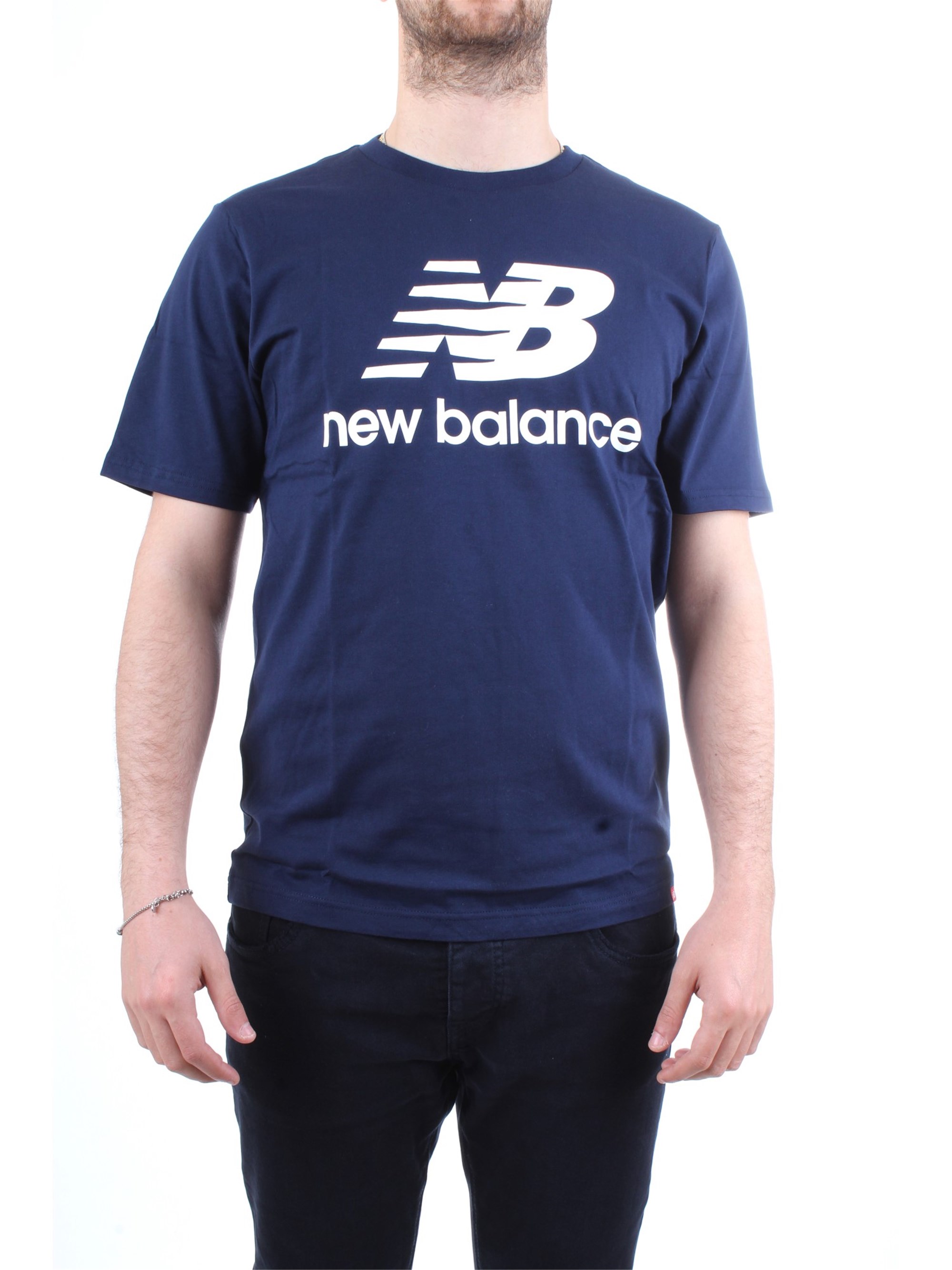 NEW BALANCE MT91546 Blue Clothing Man T-Shirt/Polo NEW BALANCE MT91546 Blue Clothing Man T-Shirt/Polo