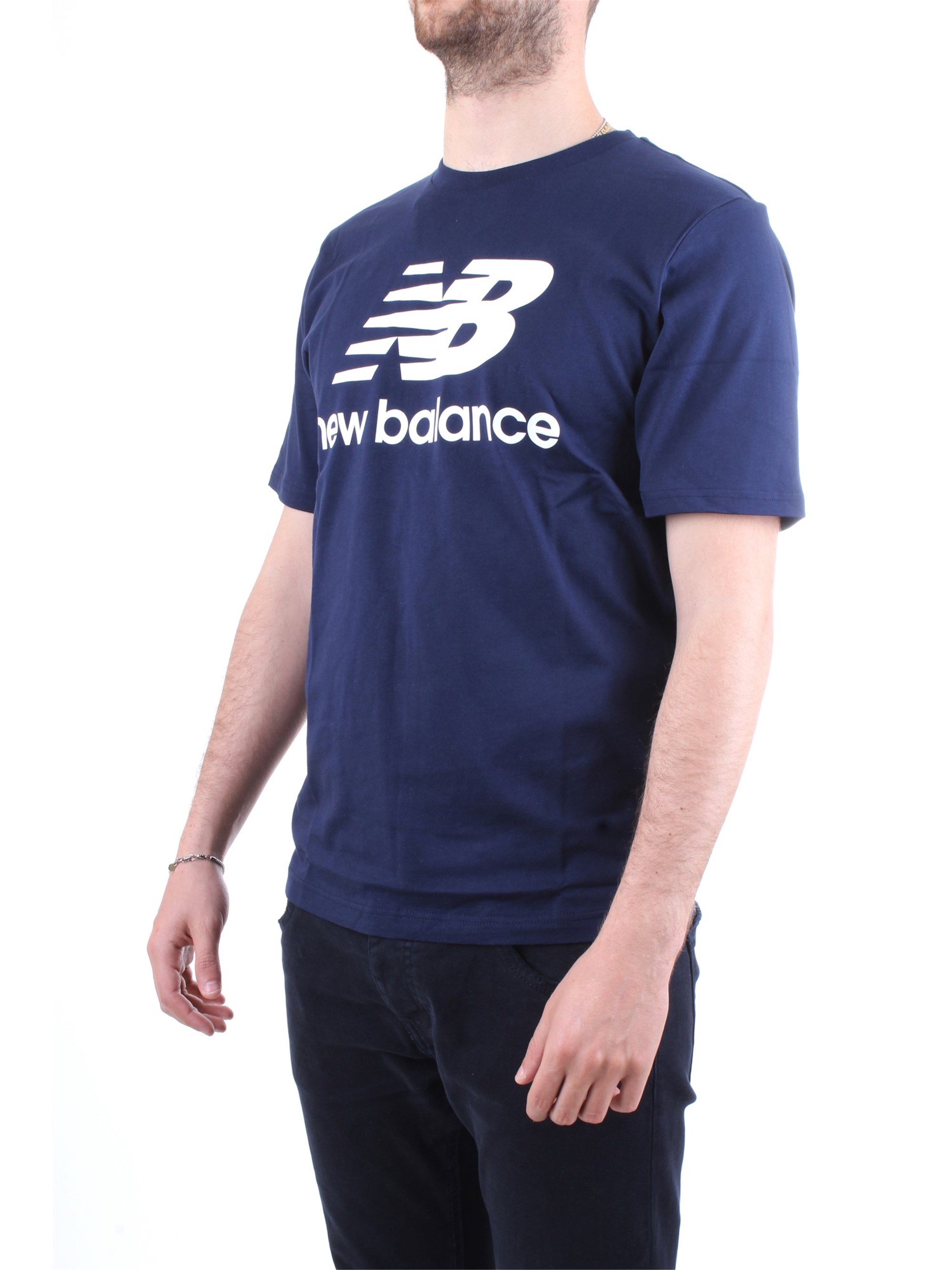 NEW BALANCE MT91546 Blue Clothing Man T-Shirt/Polo NEW BALANCE MT91546 Blue Clothing Man T-Shirt/Polo