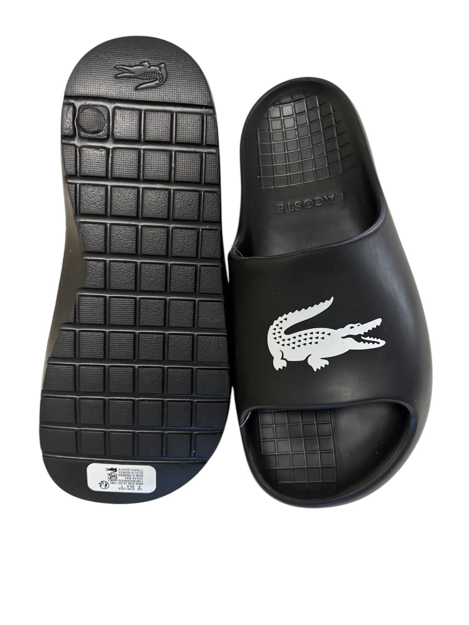 Lacoste 748CMA00221Y5 Nero Scarpe Unisex Ciabatte Lacoste 748CMA00221Y5 Nero Scarpe Unisex Ciabatte
