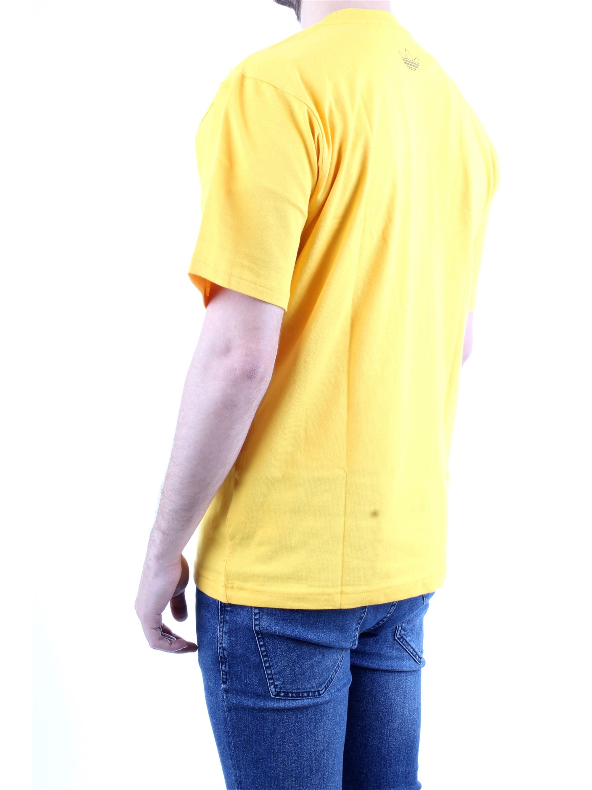 ADIDAS ORIGINALS DV32 Yellow Clothing Man T-Shirt/Polo ADIDAS ORIGINALS DV32 Yellow Clothing Man T-Shirt/Polo