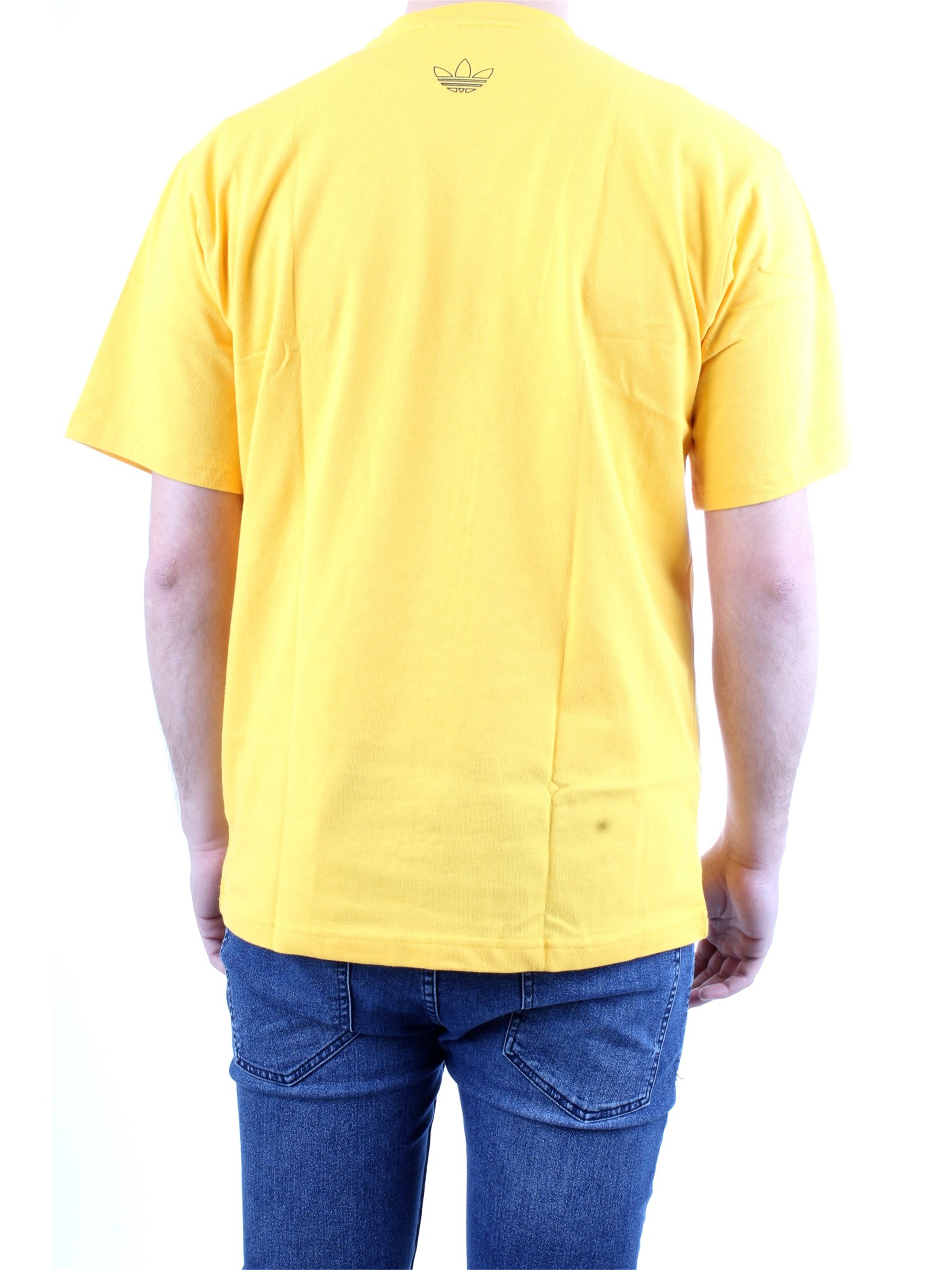 ADIDAS ORIGINALS DV32 Yellow Clothing Man T-Shirt/Polo ADIDAS ORIGINALS DV32 Yellow Clothing Man T-Shirt/Polo