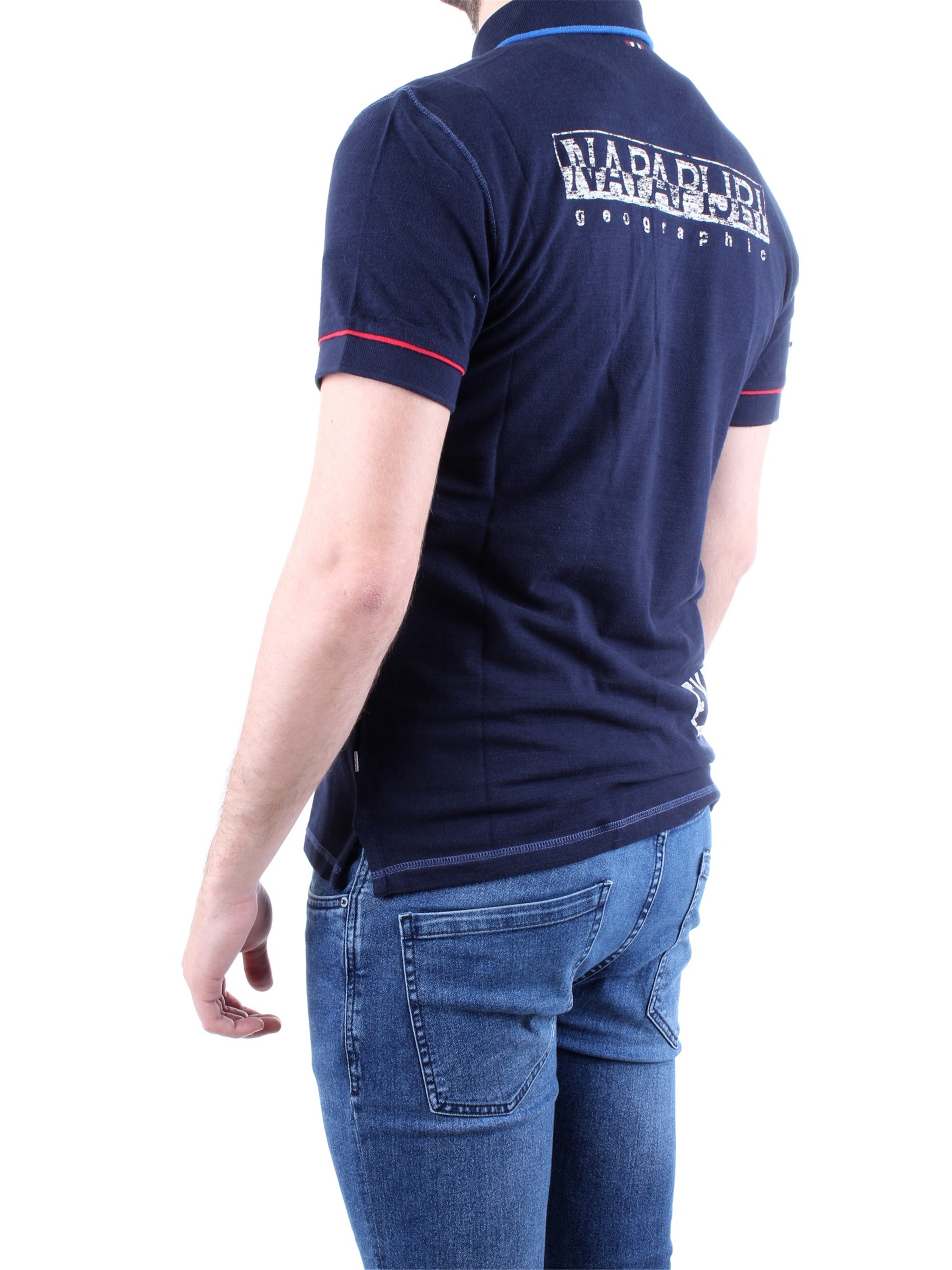 NAPAPIJRI N0YIG0 Blue Clothing Man Polo shirt NAPAPIJRI N0YIG0 Blue Clothing Man Polo shirt