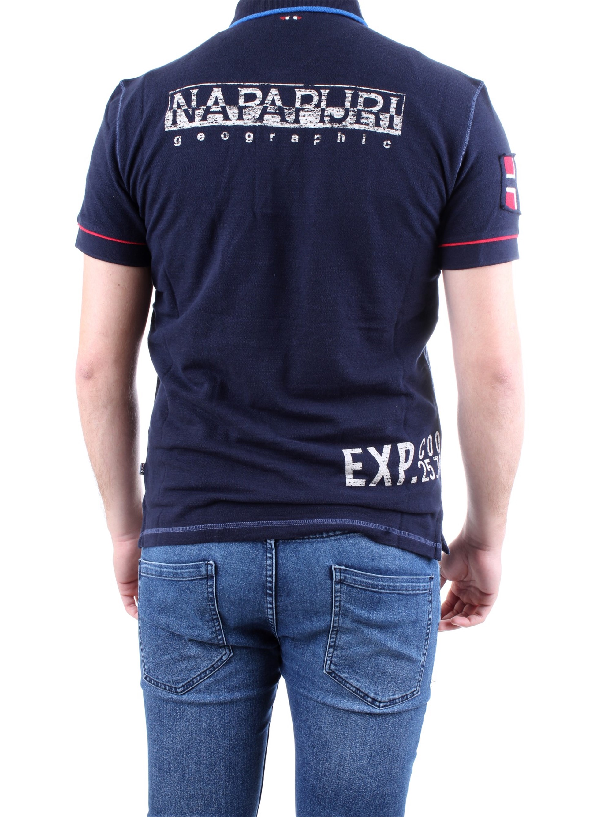 NAPAPIJRI N0YIG0 Blue Clothing Man Polo shirt NAPAPIJRI N0YIG0 Blue Clothing Man Polo shirt
