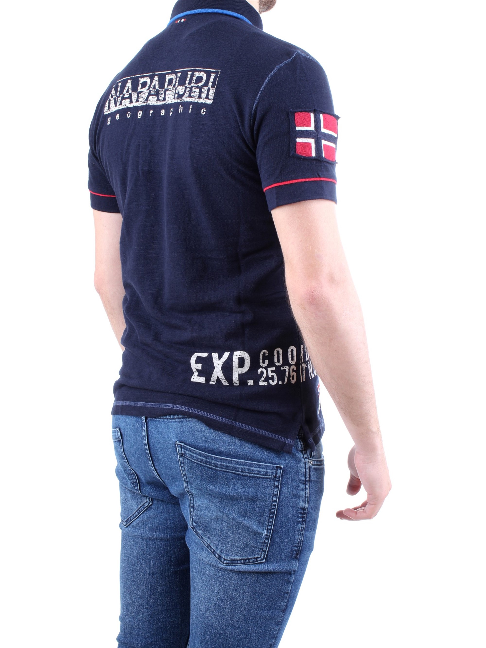 NAPAPIJRI N0YIG0 Blue Clothing Man Polo shirt NAPAPIJRI N0YIG0 Blue Clothing Man Polo shirt