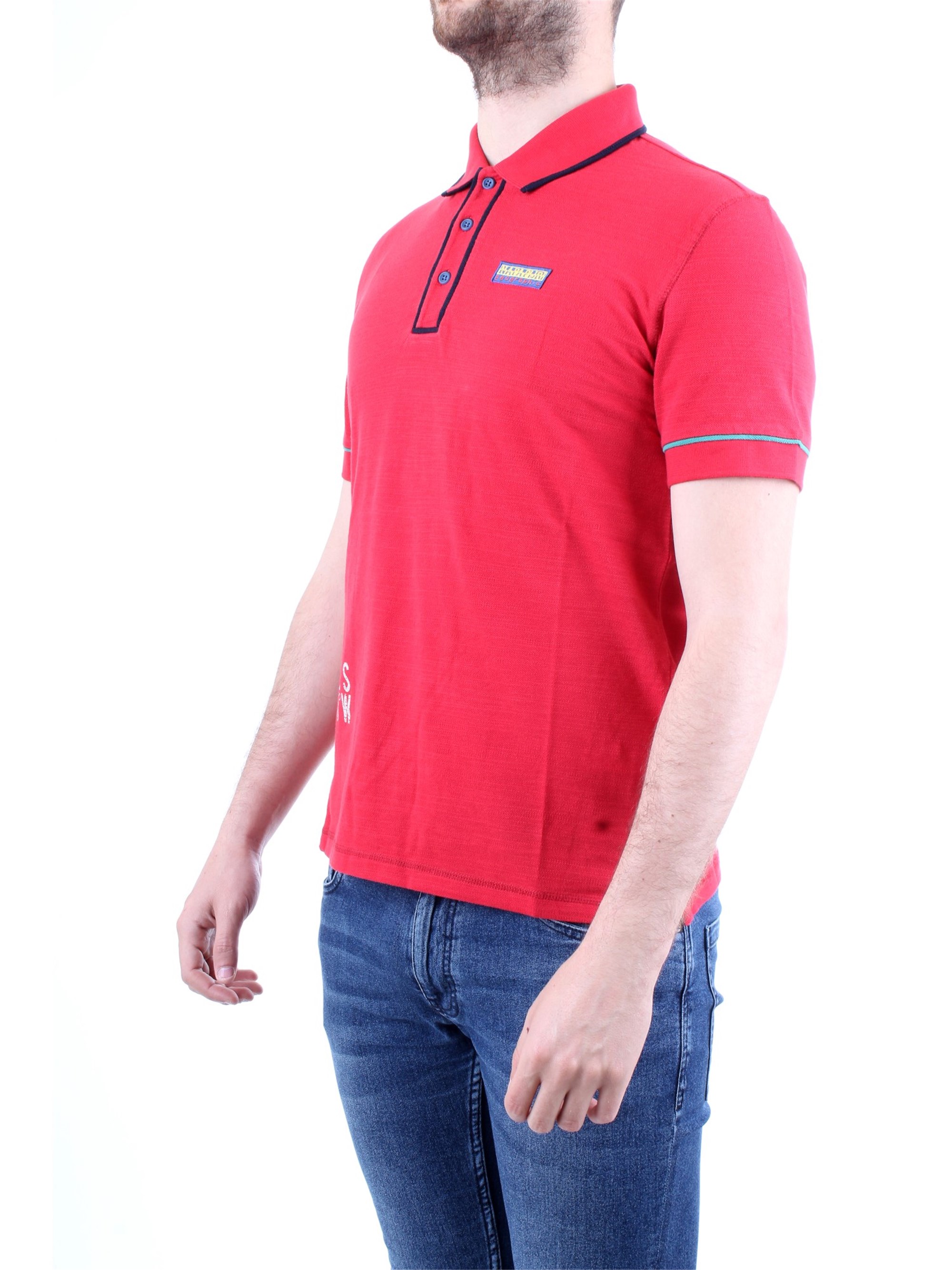 NAPAPIJRI N0YIG0 Red Clothing Man Polo shirt NAPAPIJRI N0YIG0 Red Clothing Man Polo shirt