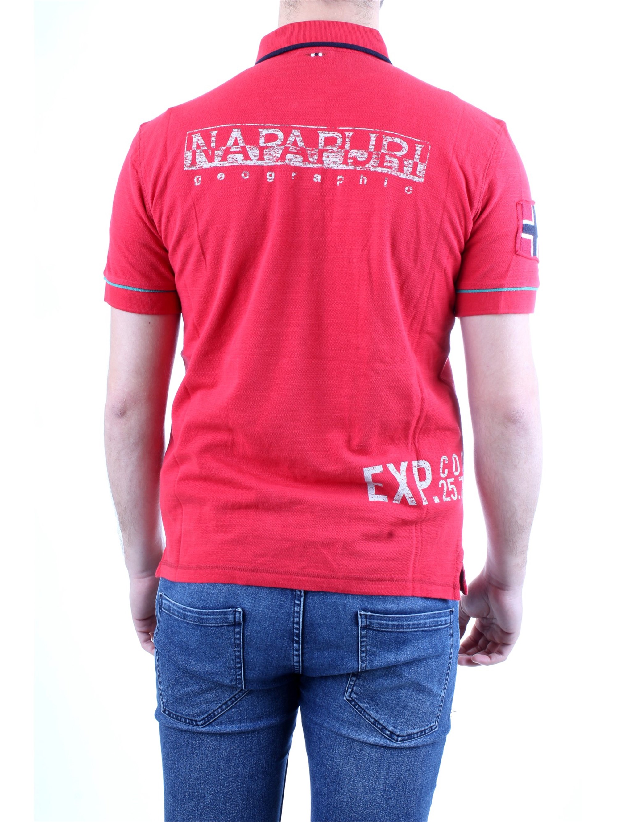 NAPAPIJRI N0YIG0 Red Clothing Man Polo shirt NAPAPIJRI N0YIG0 Red Clothing Man Polo shirt
